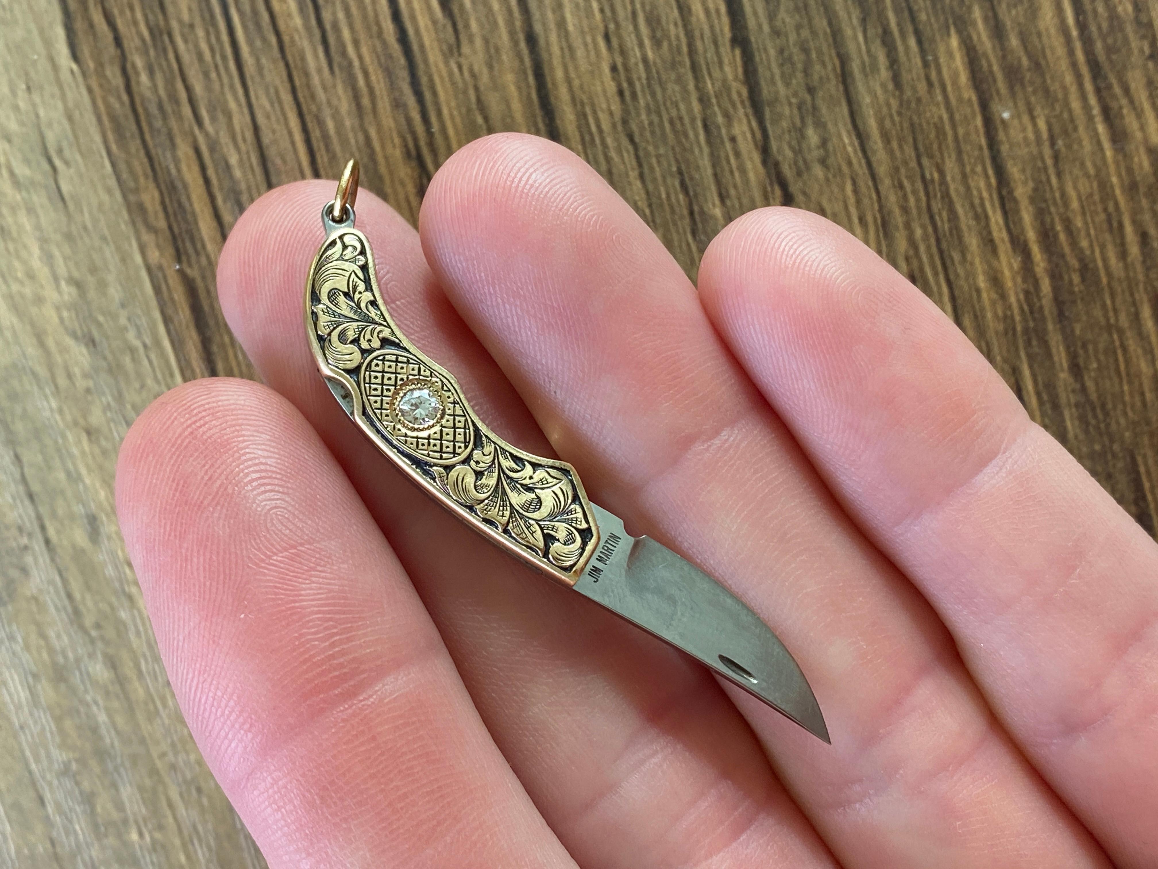 mini knife necklace