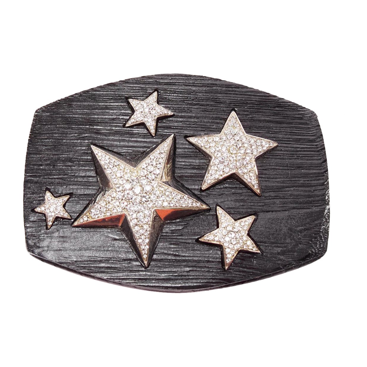 rare JIMMY CHOO textured acrylic silver star crystal embellished mini clutch bag For Sale