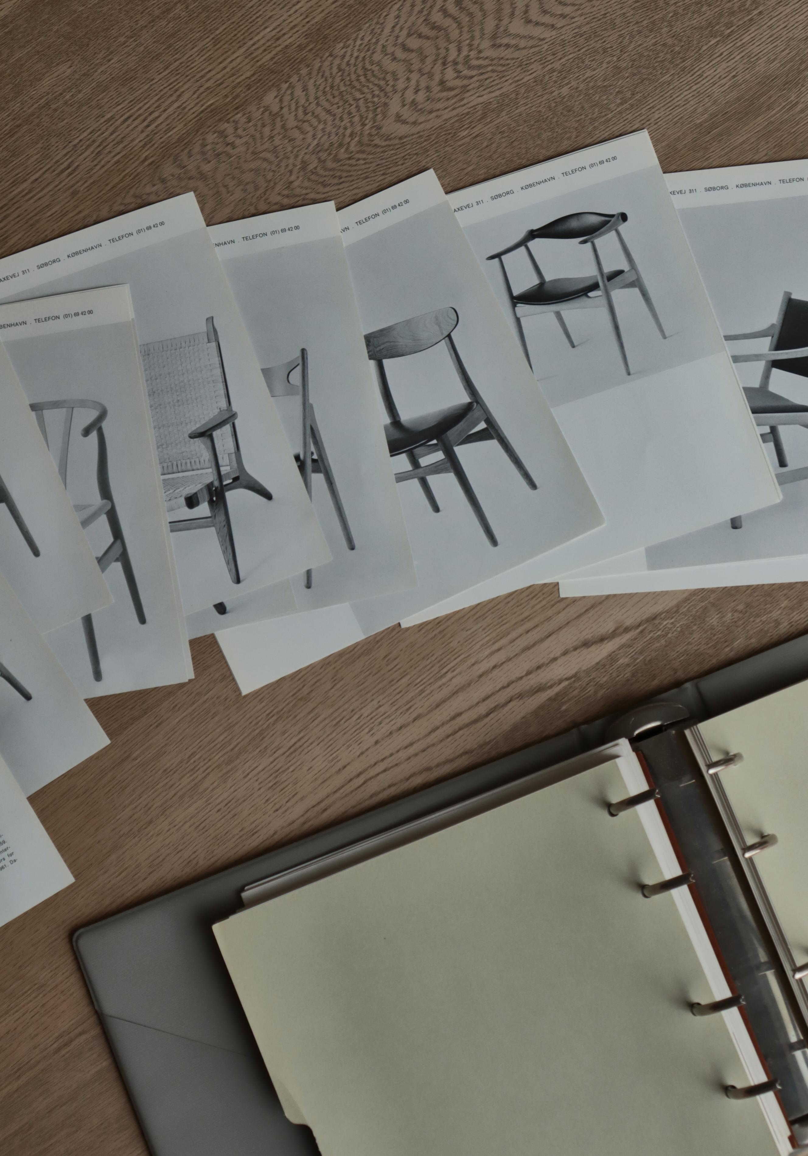 Raro catalogo/libro dei produttori di Johannes Hansen & Hans J. Wegner, anni '60 in vendita 12