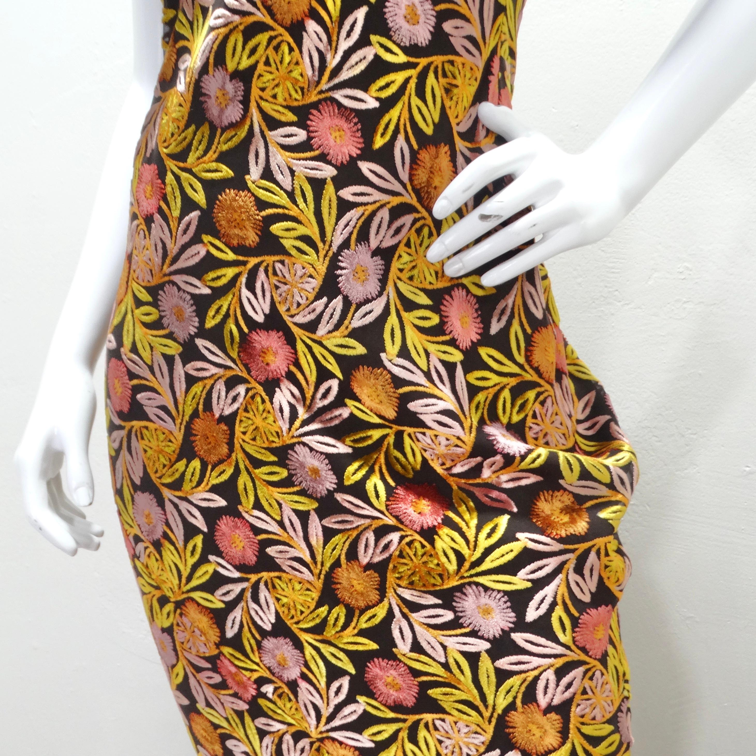 Rare John Galliano Floral Maxi Dress For Sale 1