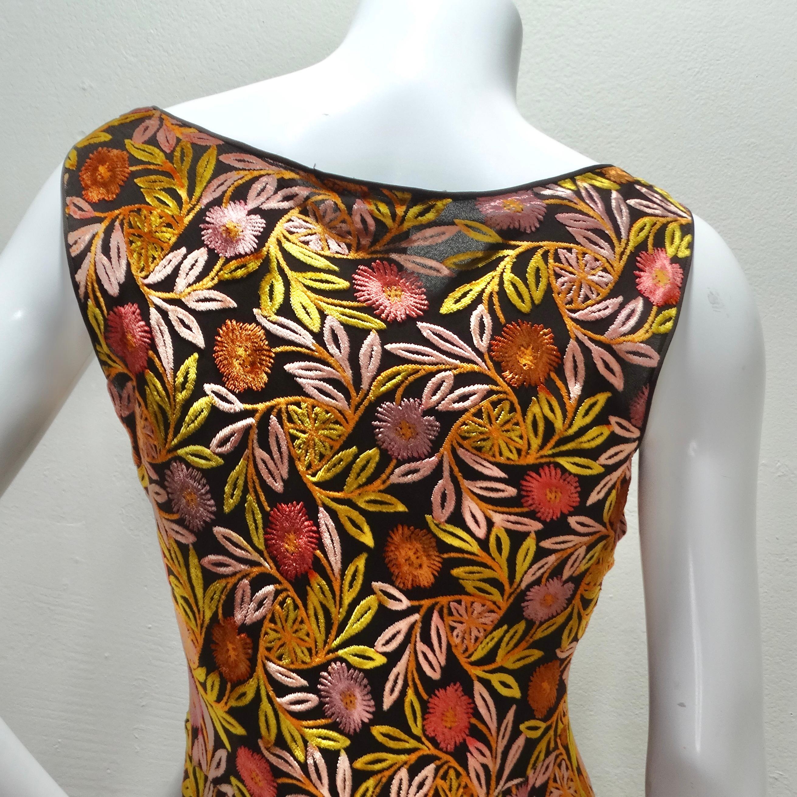 Rare John Galliano Floral Maxi Dress For Sale 3