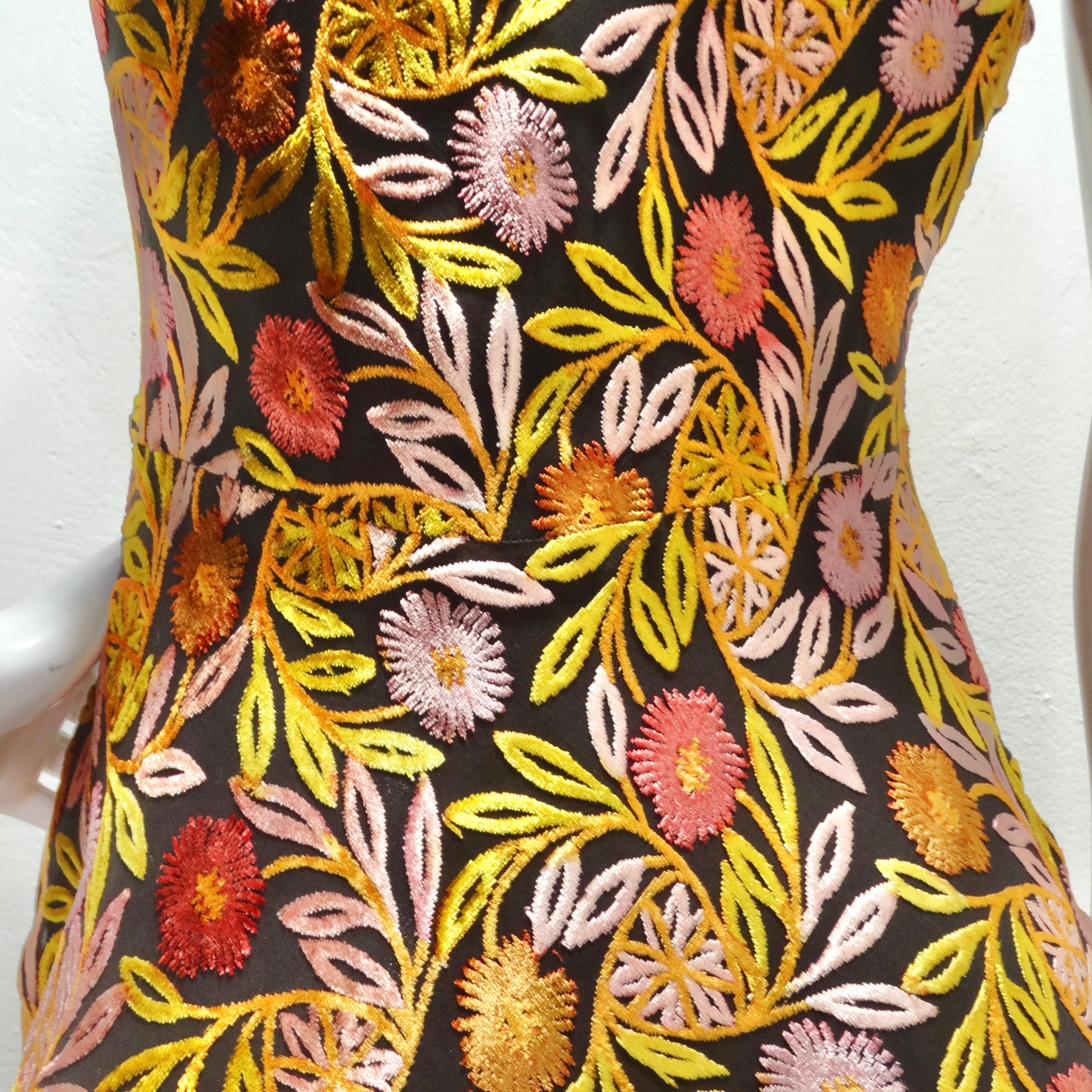 Rare John Galliano Floral Maxi Dress For Sale 4