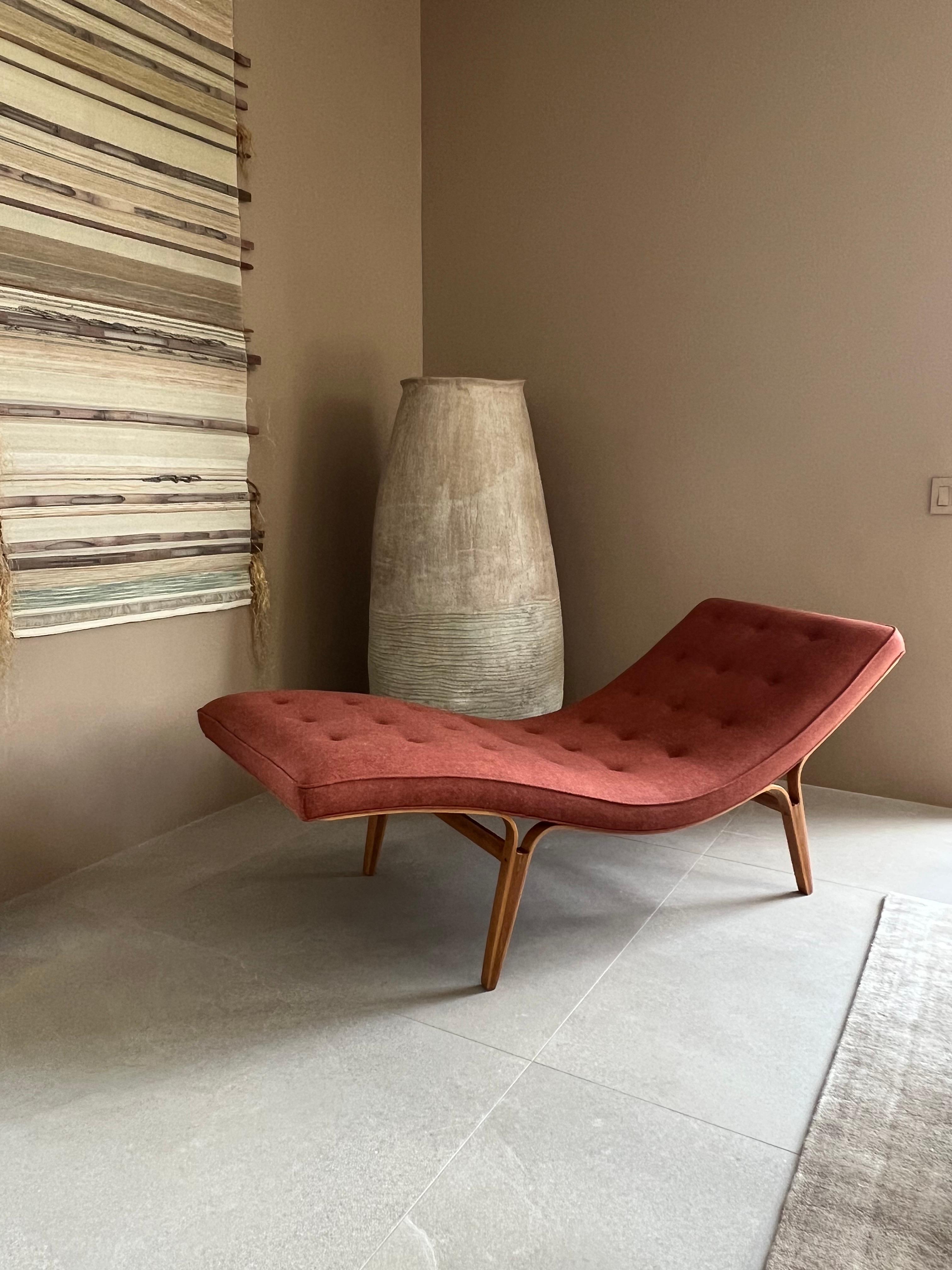 Rare John Kapel Chaise Lounge Chair c1950s California 4