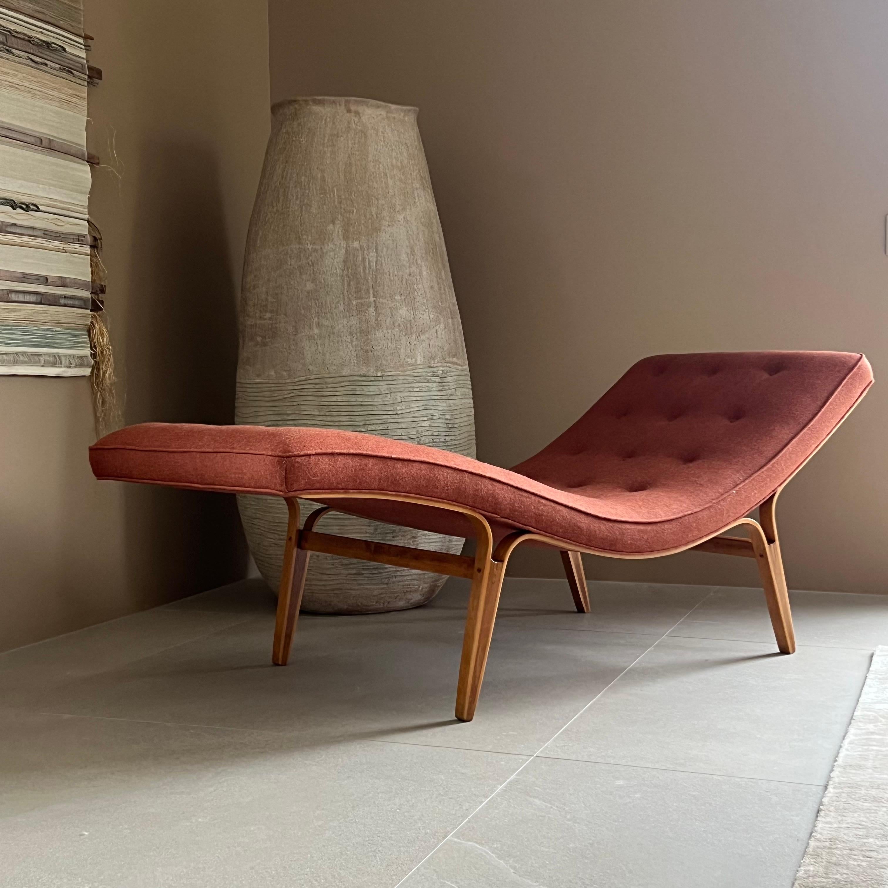 Rare John Kapel Chaise Lounge Chair c1950s California 5