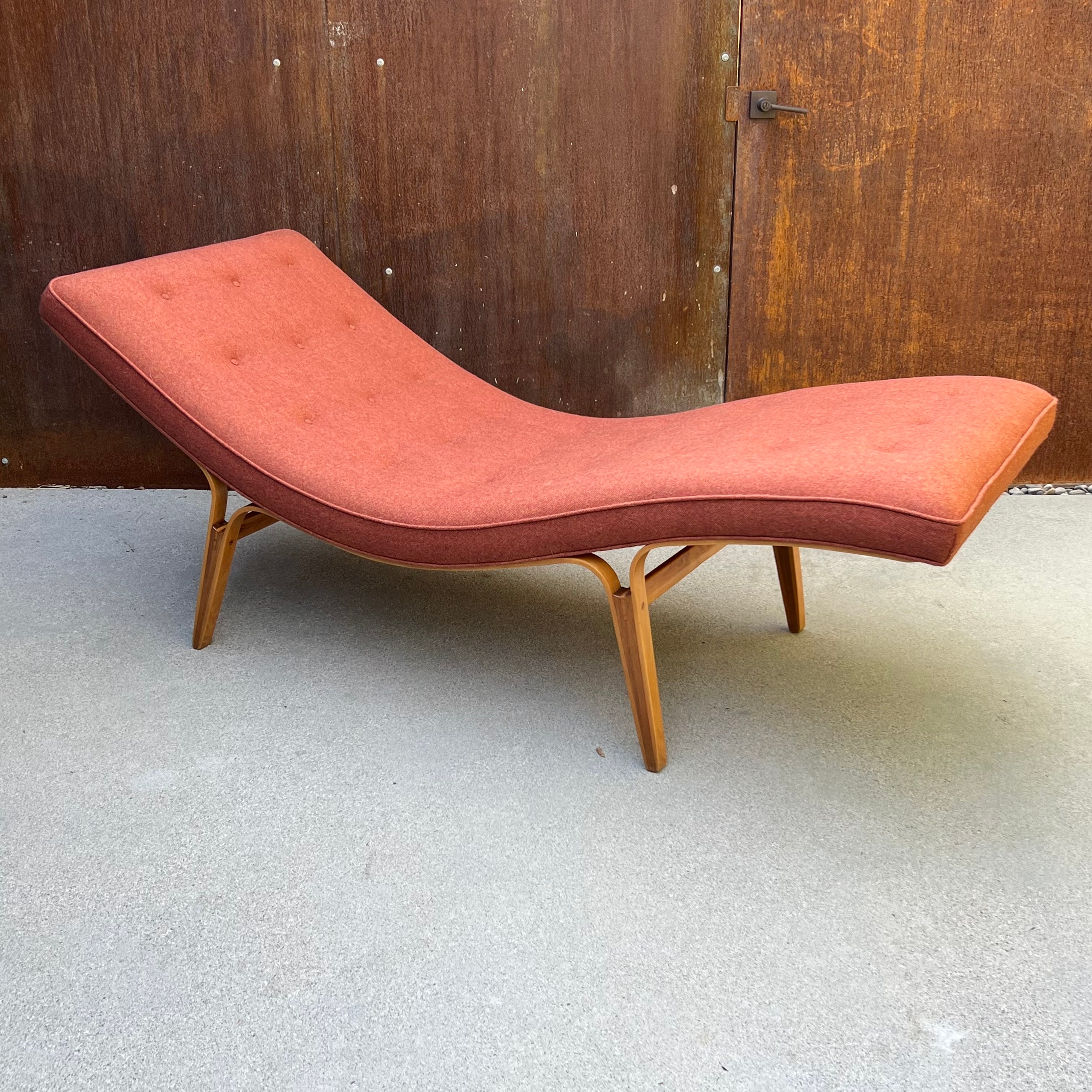 Mid-Century Modern Rare John Kapel Chaise Lounge Chair c1950s California