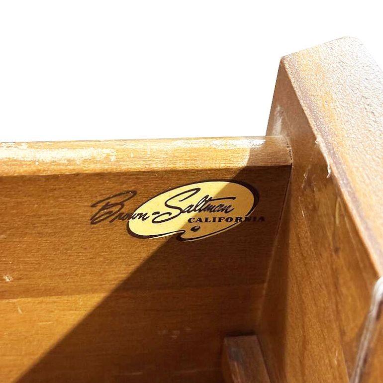 Brass Rare John Keal Buffet or Credenza for Brown Saltman For Sale