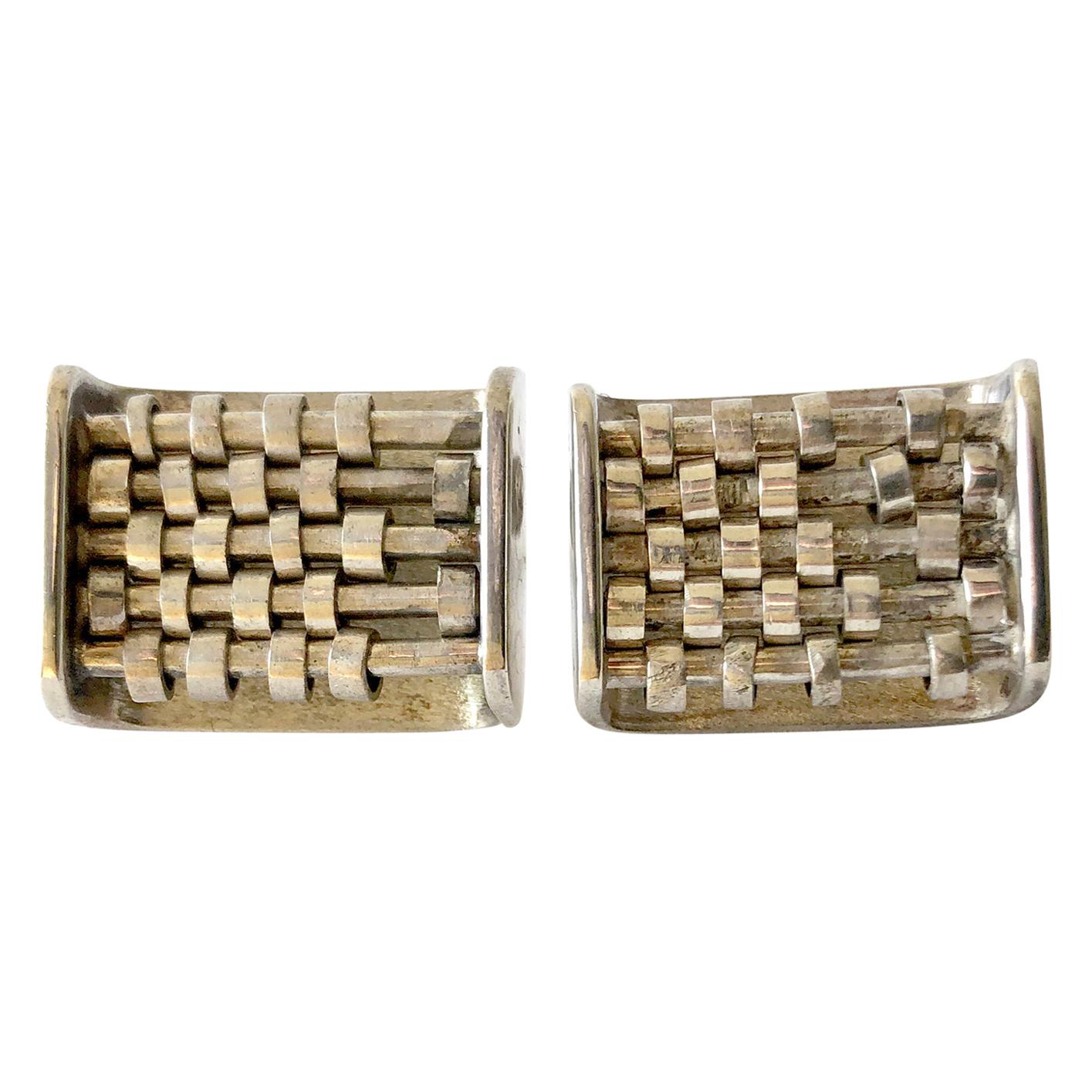 Yellow Gold Abacus Cufflinks For Sale at 1stDibs