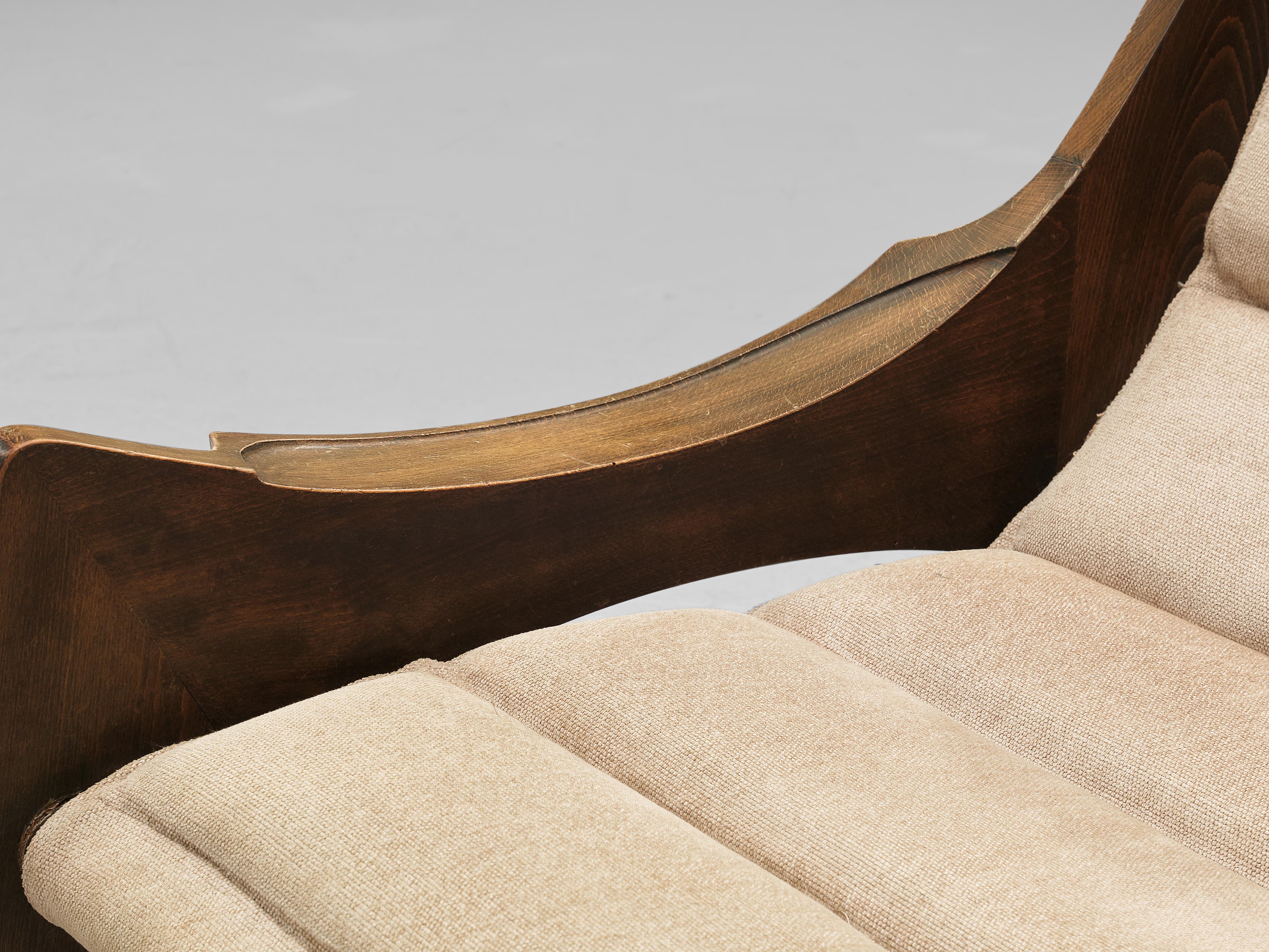 Rare Jordi Vilanova Pair of 'Tartera' Rocking Chairs 4