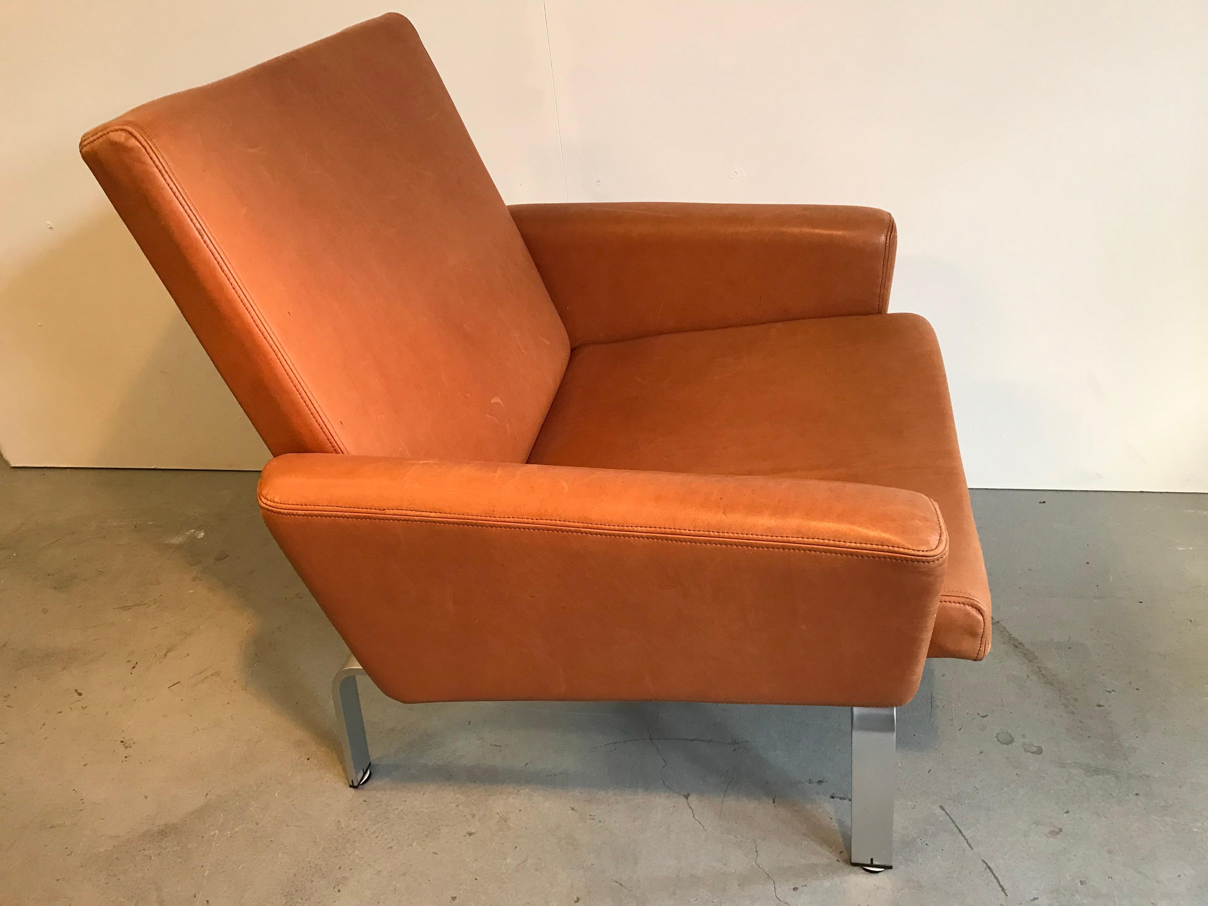 Danish Rare Jorgen Hoj Lounge Chair Vitsoe Design For Sale