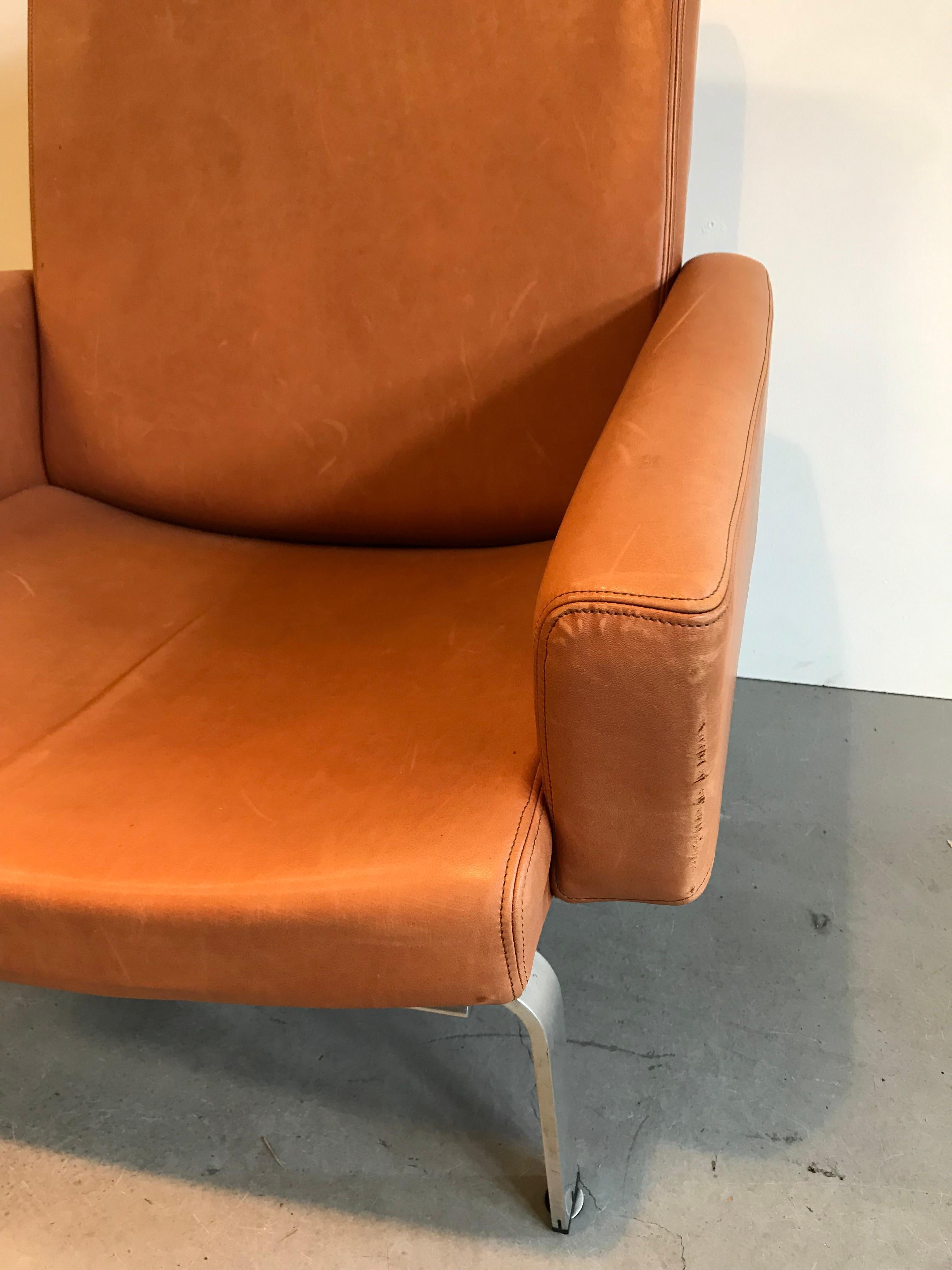 Rare Jorgen Hoj Lounge Chair Vitsoe Design In Good Condition For Sale In Oosterbeek, NL