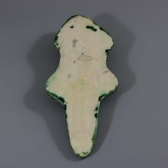 Rare Jose Cunha Palissy Majolica Lizard Wall Plaque