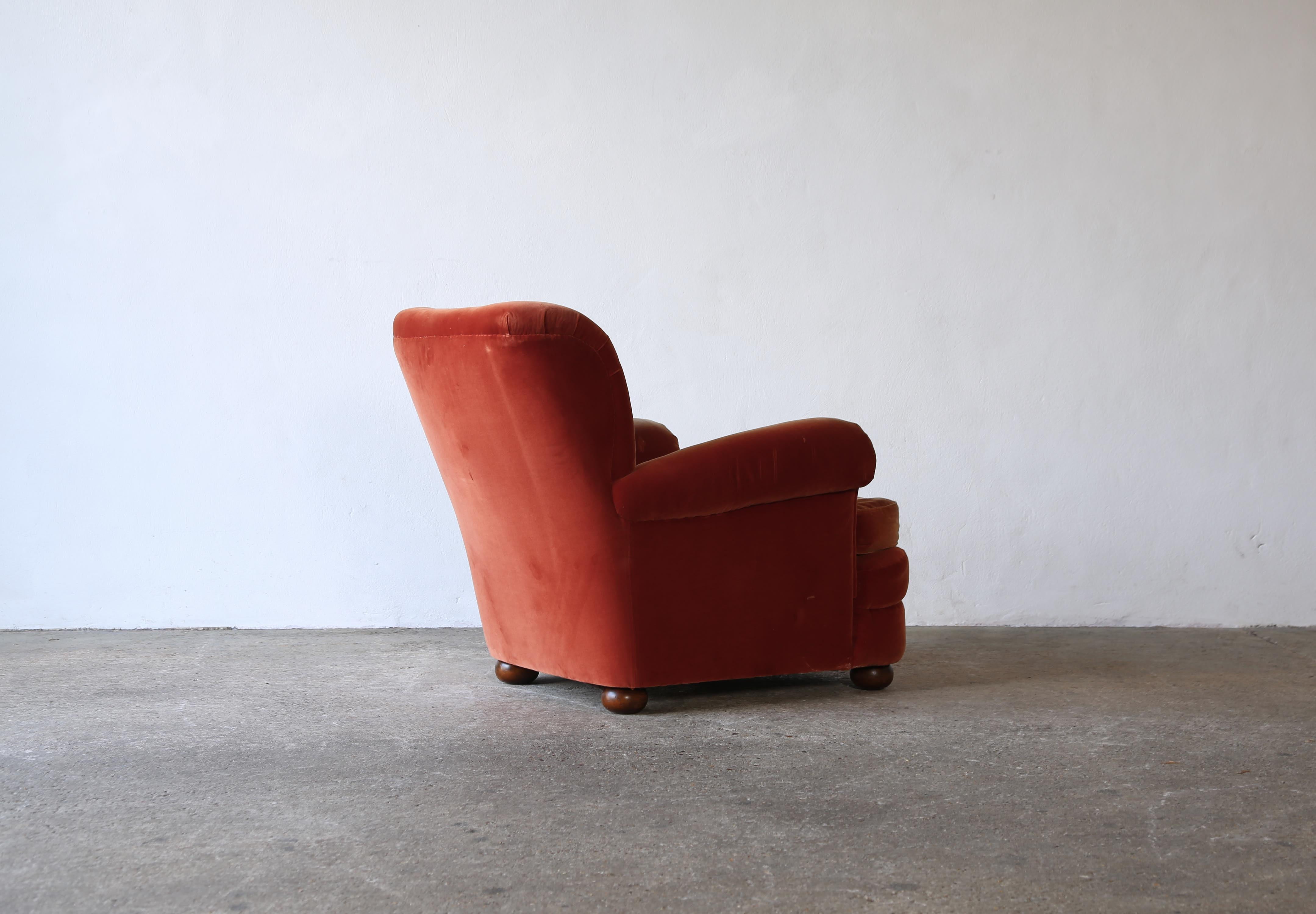 20th Century Rare Josef Frank Lounge Chair 336, Sweden, 1950s, For Reupholstery