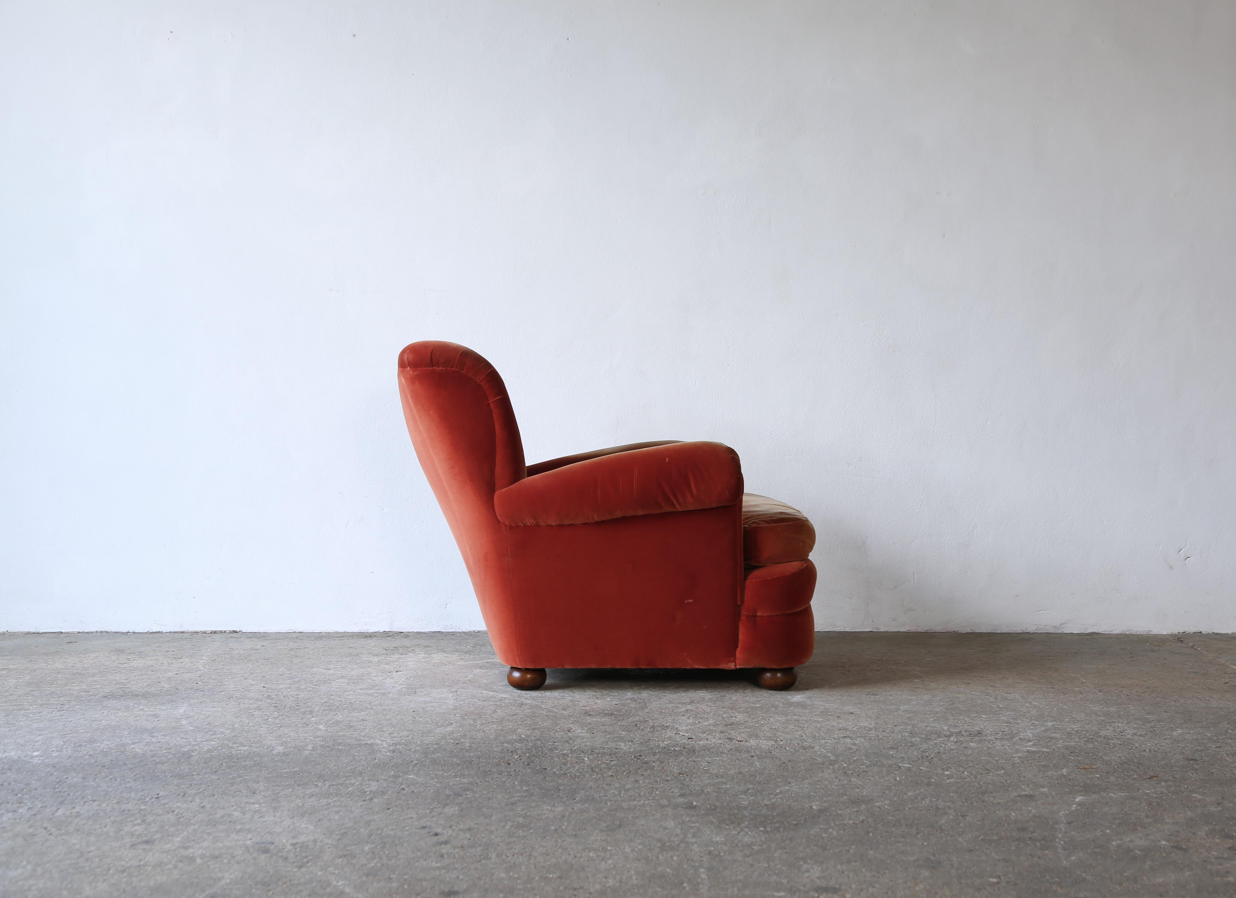 Fabric Rare Josef Frank Lounge Chair 336, Sweden, 1950s, For Reupholstery