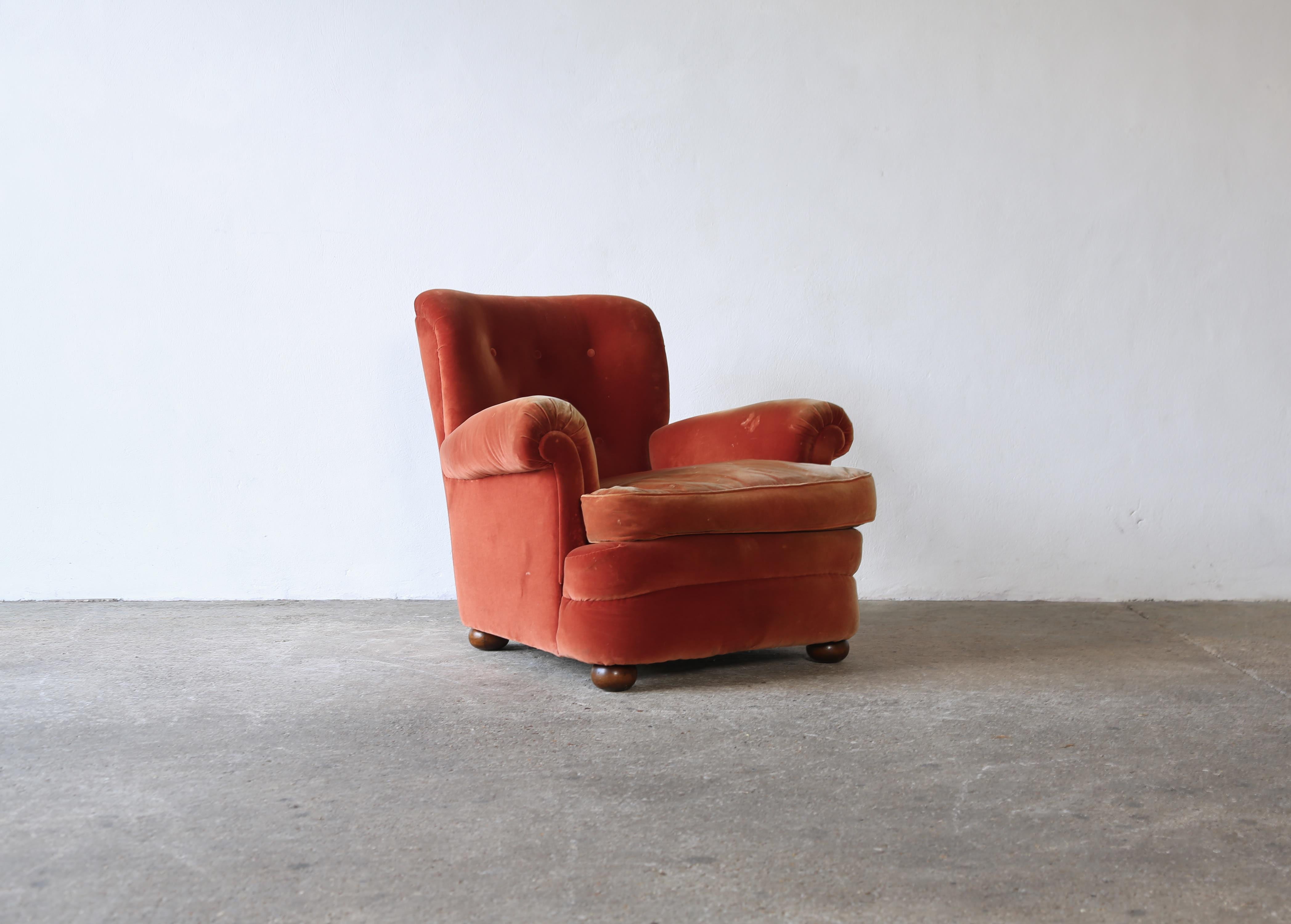 Rare Josef Frank Lounge Chair 336, Sweden, 1950s, For Reupholstery 1