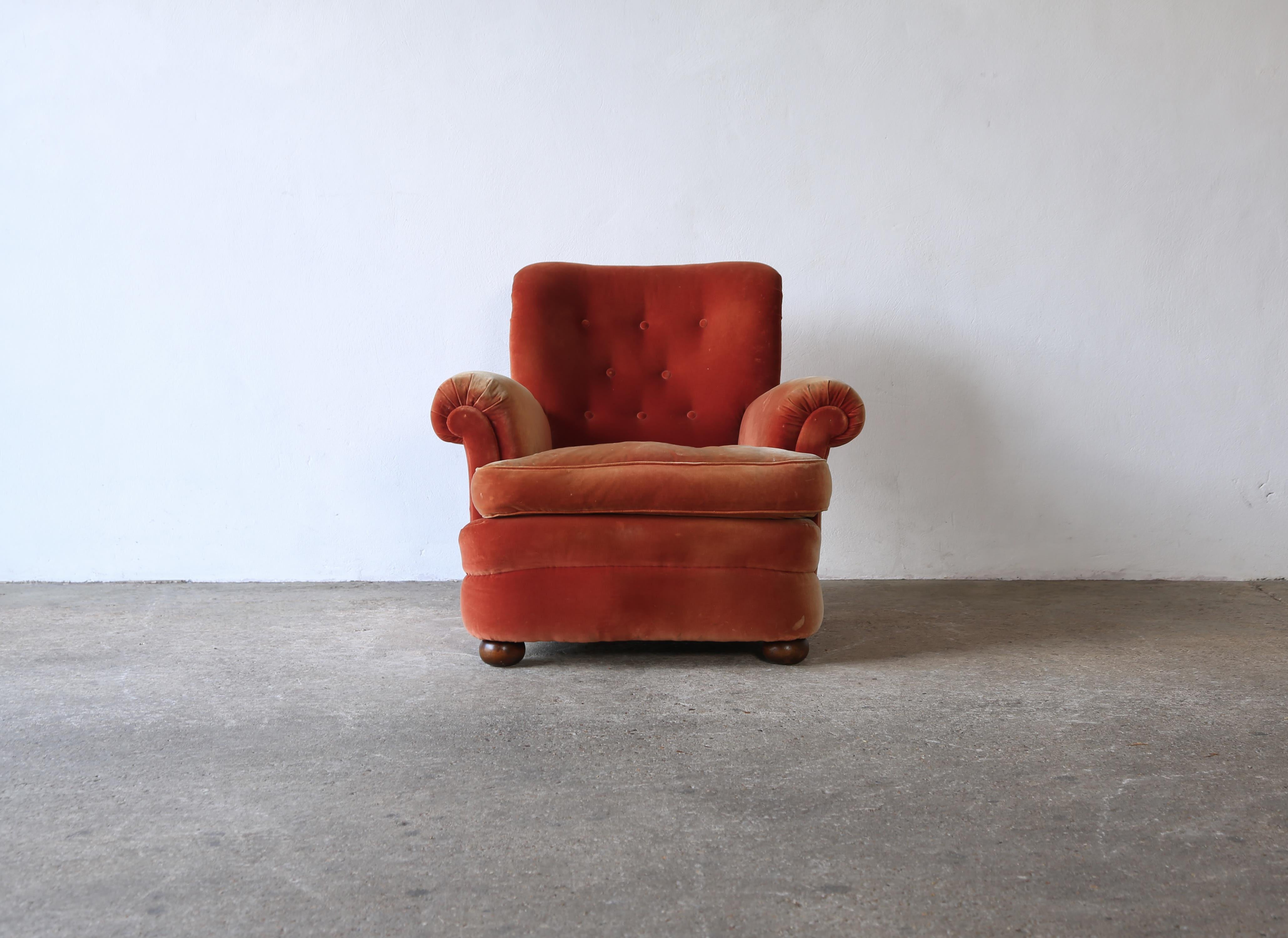 Rare Josef Frank Lounge Chair 336, Sweden, 1950s, For Reupholstery 2