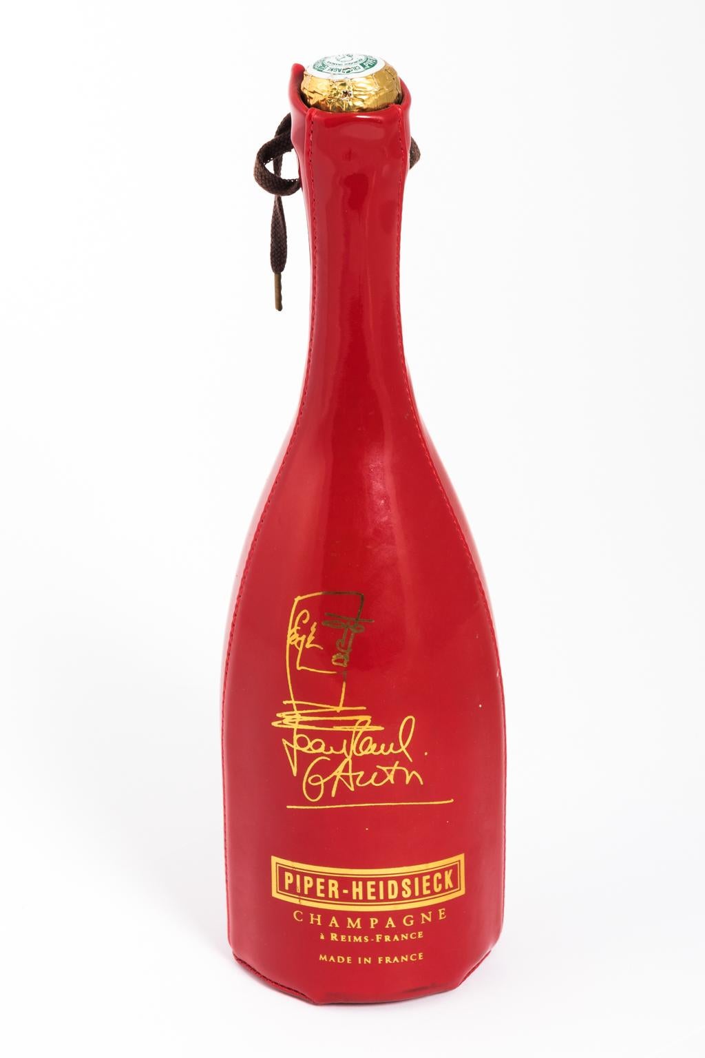 Rare JP Gaultier Vinyl Corset Champagne Bottle and Holder For Sale at  1stDibs | jean paul gaultier champagne corset, jp champagne