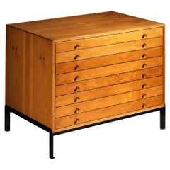 Rare Jørgen Magnussen for Peder Pedersen Chest of Drawers in Pine and Iron