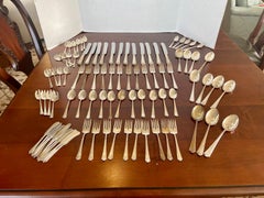 Rare J.S. & Co. International Silver Sterling Silver Flatware Set 90 Pieces