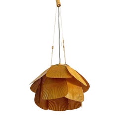 Rara lampada a sospensione Uchiwa "Ju-Yon" di Ingo Maurer per Design M., anni '70