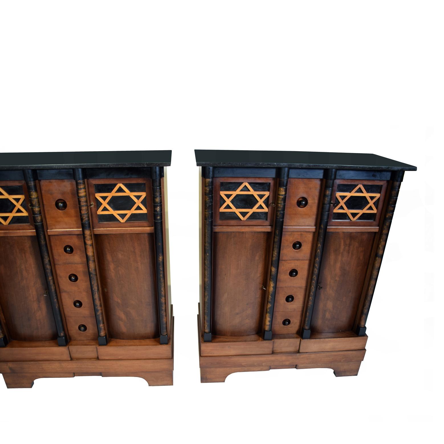 Rare Judaica Suite Unique Dining Room By Lysberg & Hansen For Sale 6