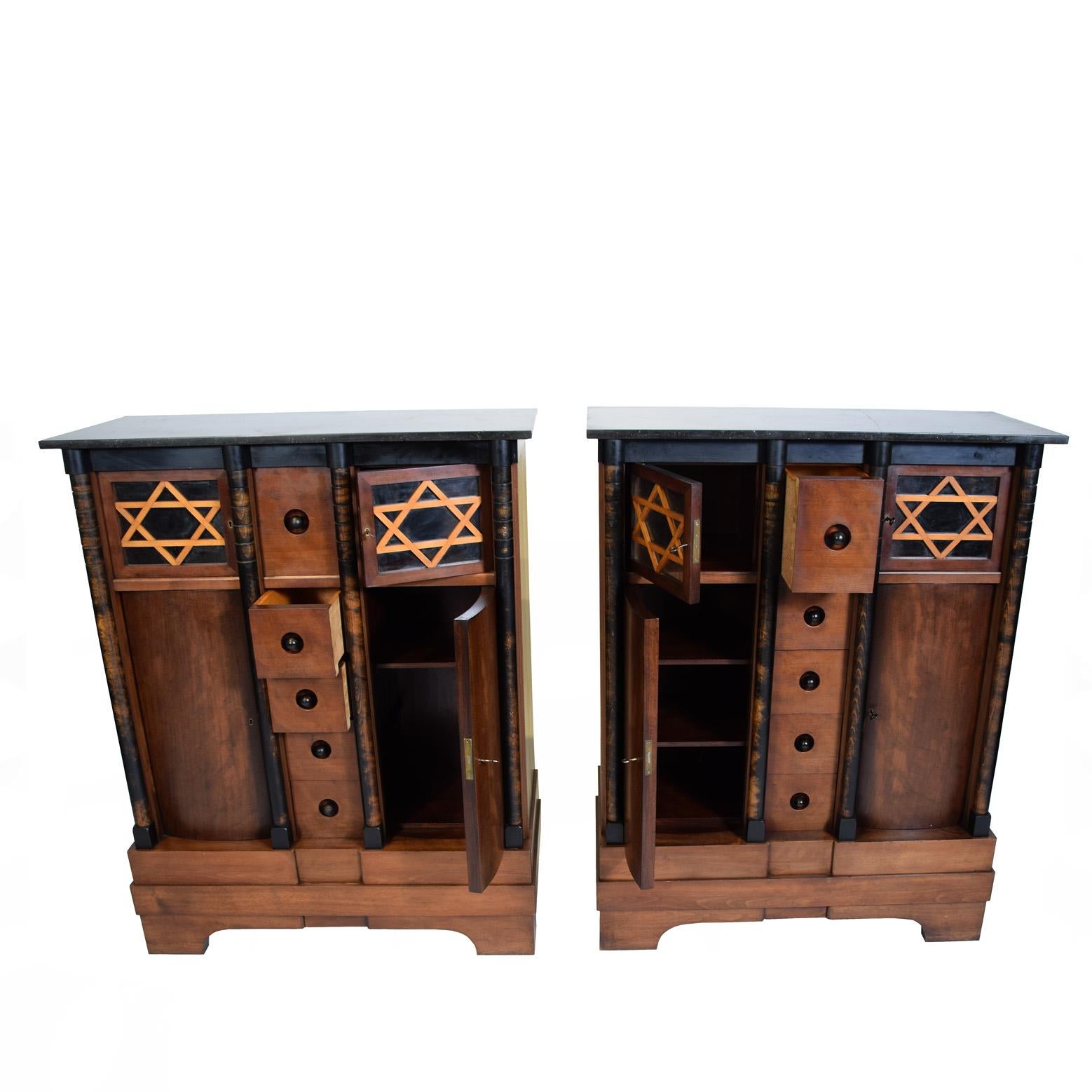 Rare Judaica Suite Unique Dining Room By Lysberg & Hansen For Sale 1