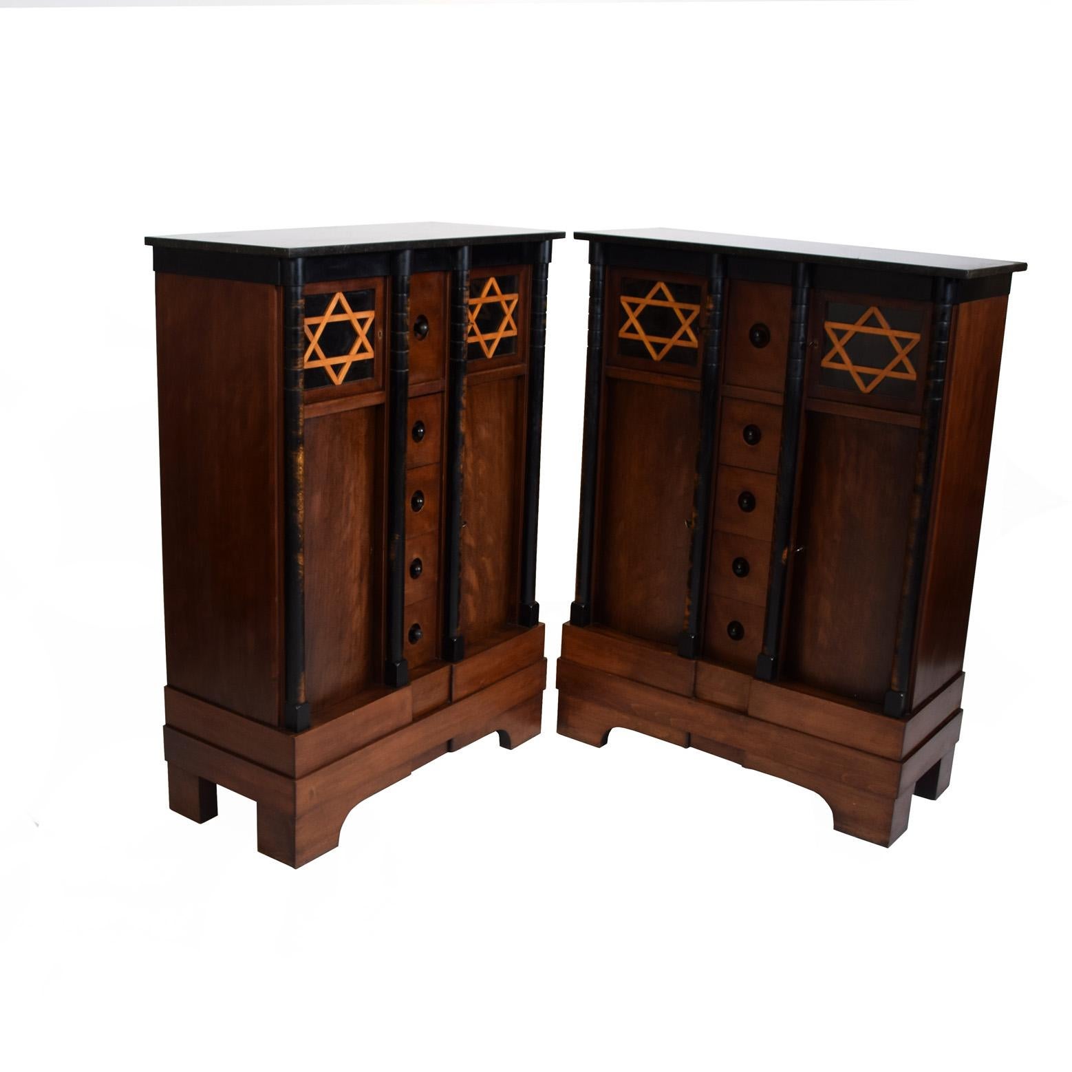 Rare Judaica Suite Unique Dining Room By Lysberg & Hansen For Sale 2