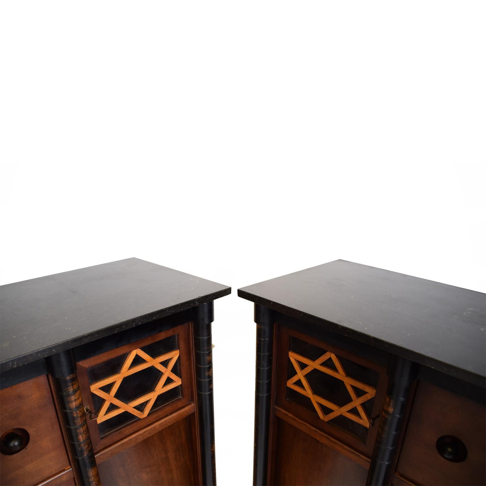 Rare Judaica Suite Unique Dining Room By Lysberg & Hansen For Sale 3