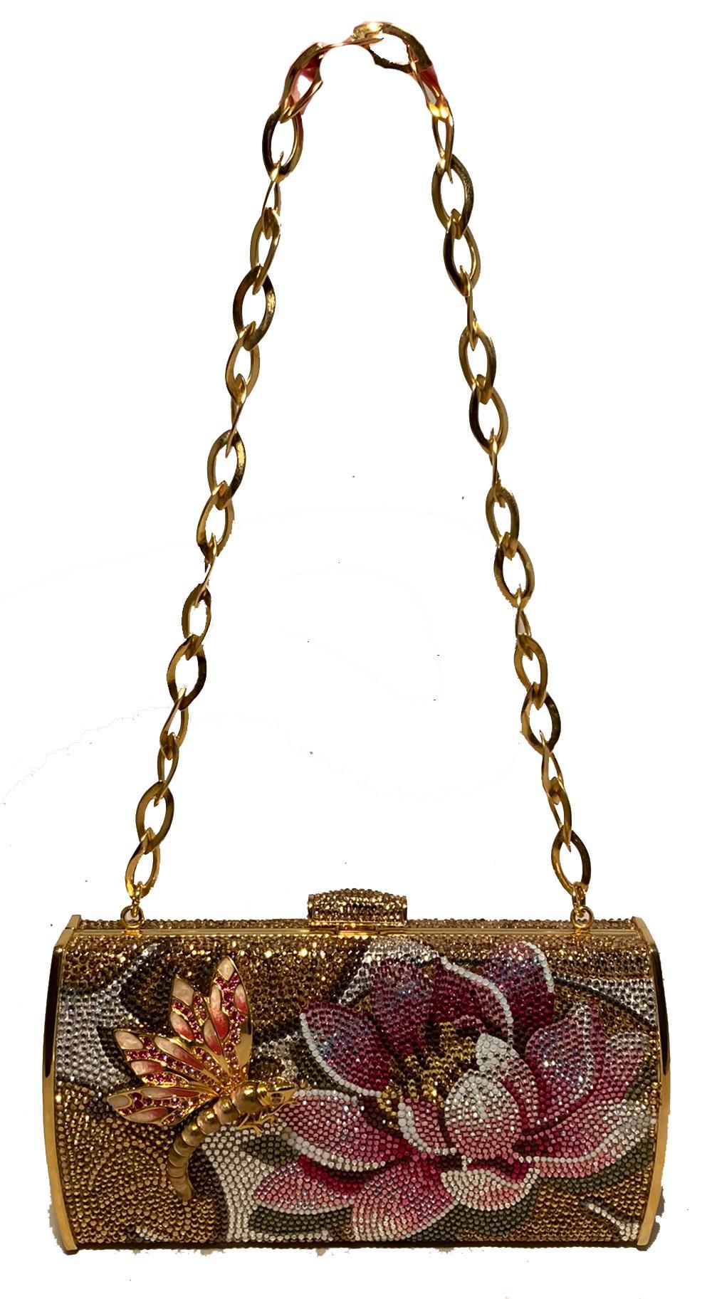 RARE Judith Leiber 45th Anniversary Dragonfly Swarovski Crystal Minaudiere 4