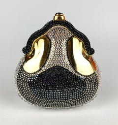 Rare Judith Leiber Swarovski Crystal Chatelaine Minaudiere Production Sample