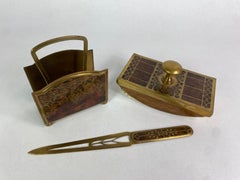 Raro juego de escritura jugendstil de Erhard & Sohne Alemania