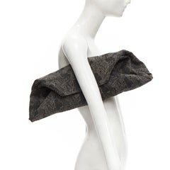 rare JUNYA WATANABE 1999 grey floral lace jacquard transformable jacket M