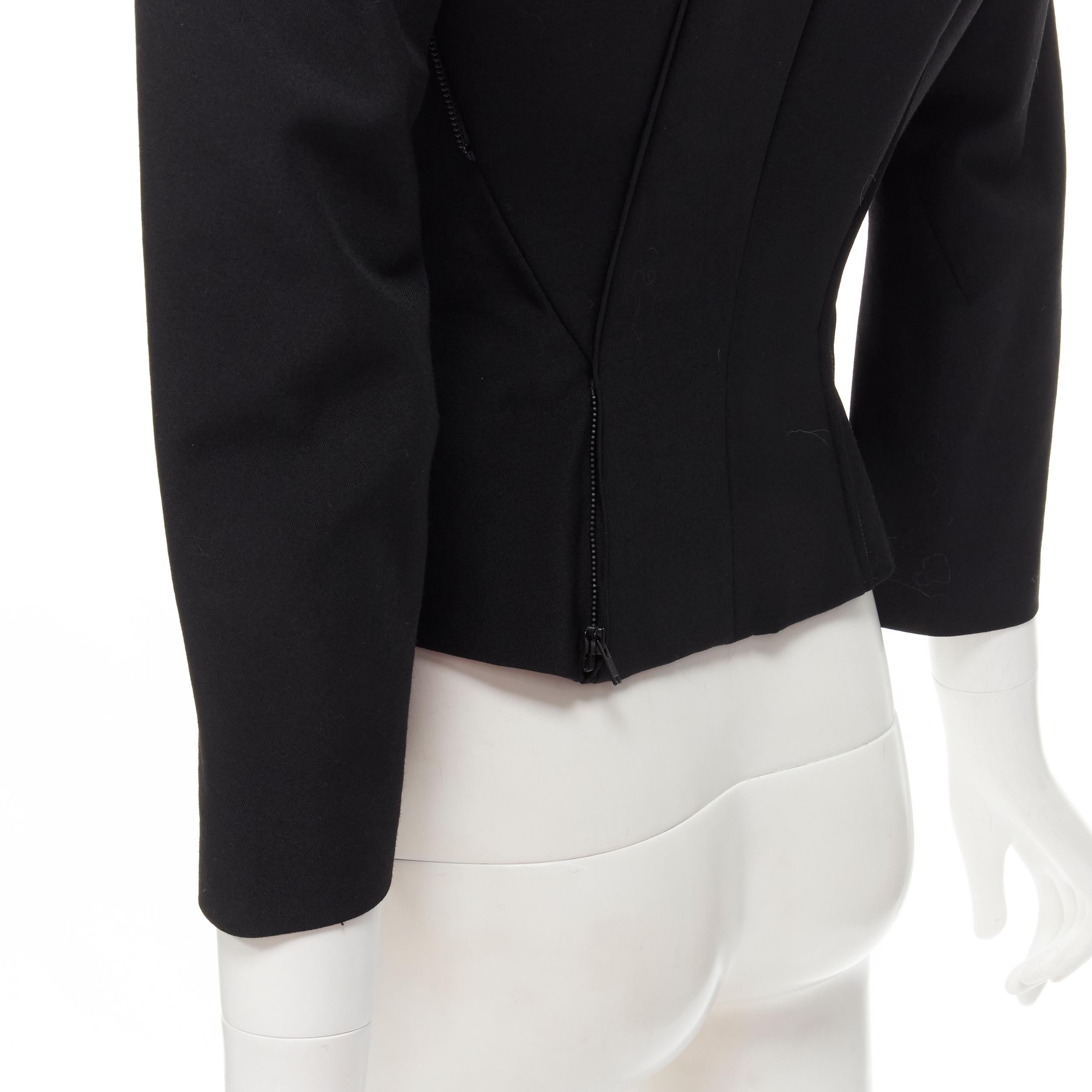 JUNYA WATANABE Veste blazer transformable en néoprène noir (défilé 1999), taille S en vente 4