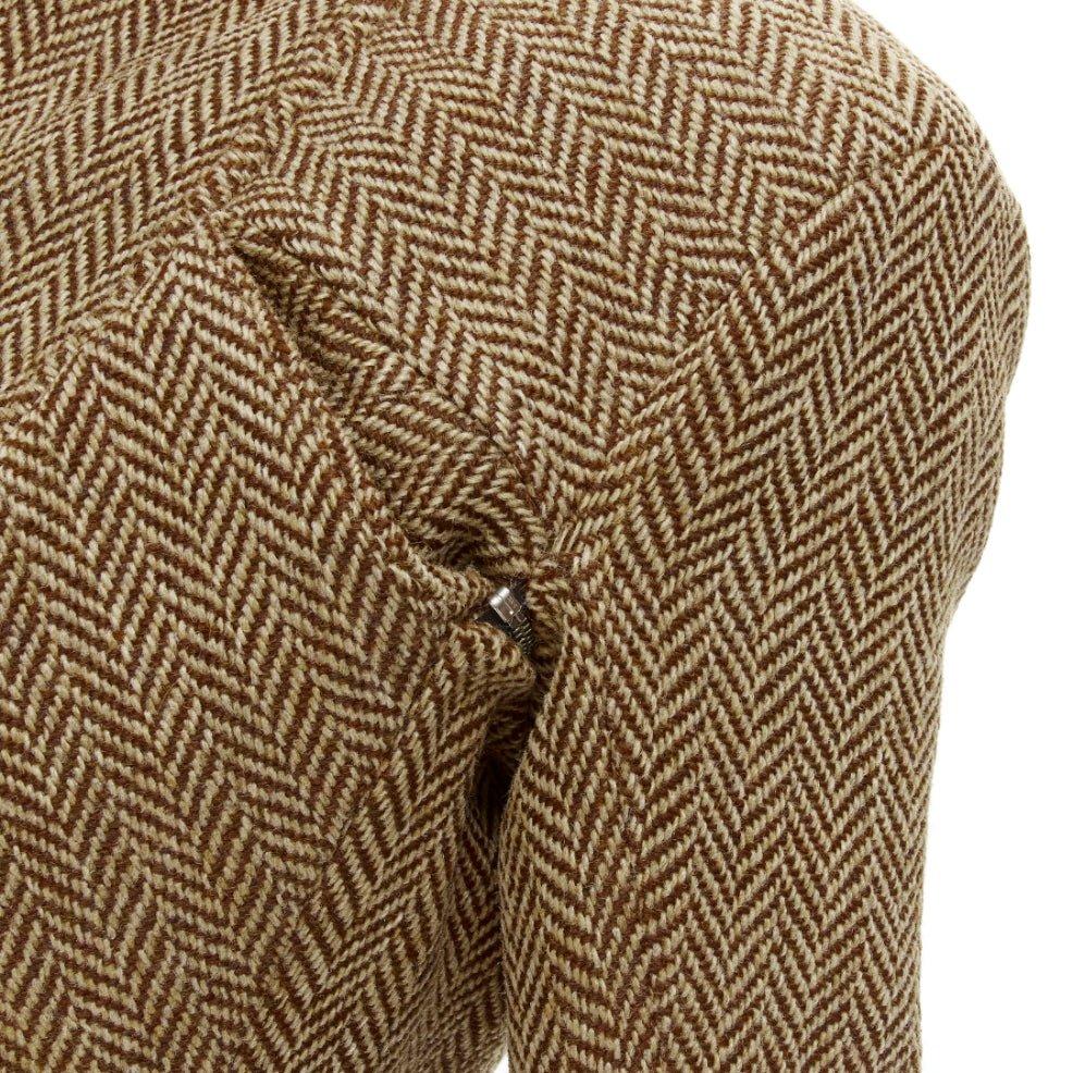 rare JUNYA WATANABE 1999 Runway Vintage tweed transformable jacket skirt set S 7