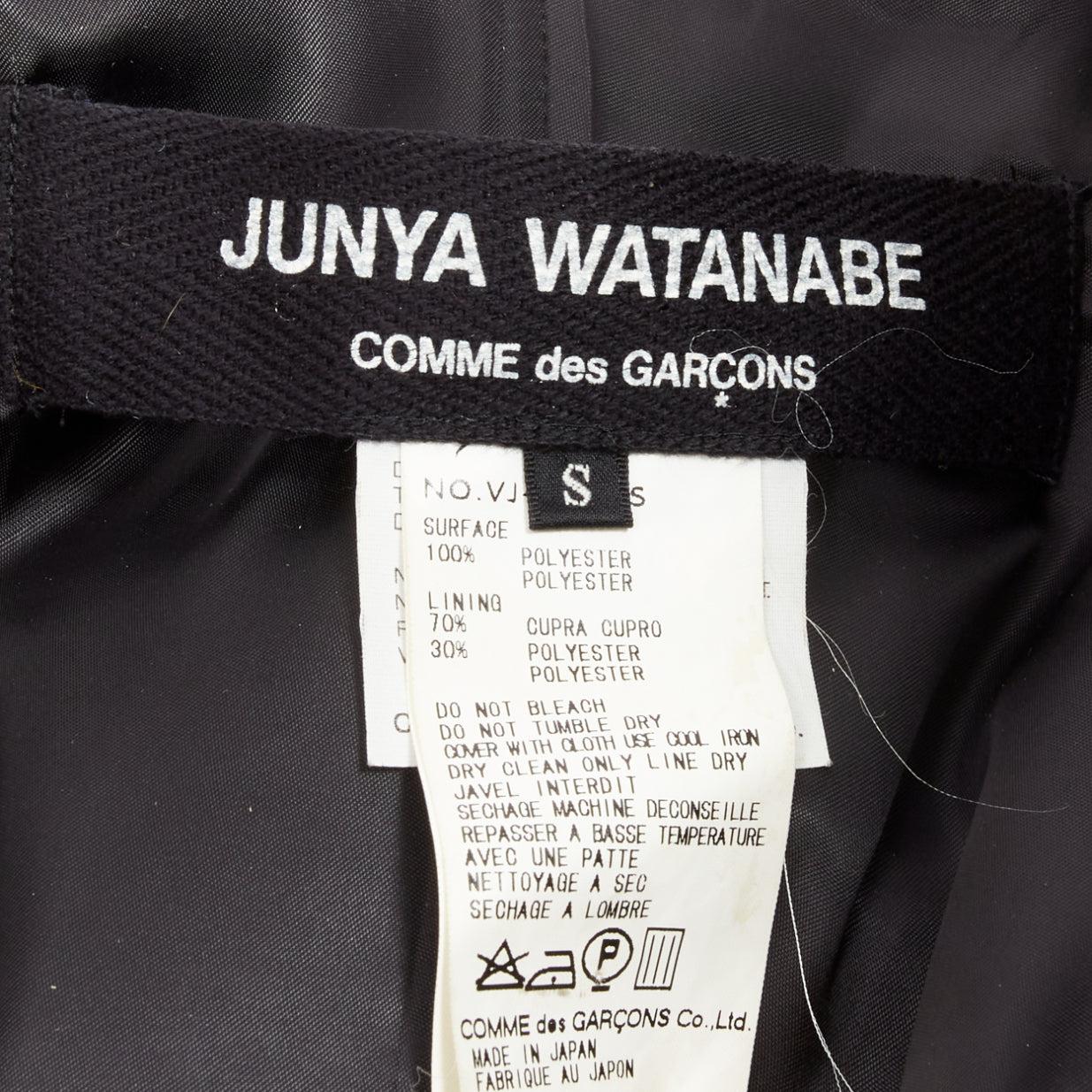 rare JUNYA WATANABE 1999 Runway Vintage tweed transformable jacket skirt set S For Sale 10