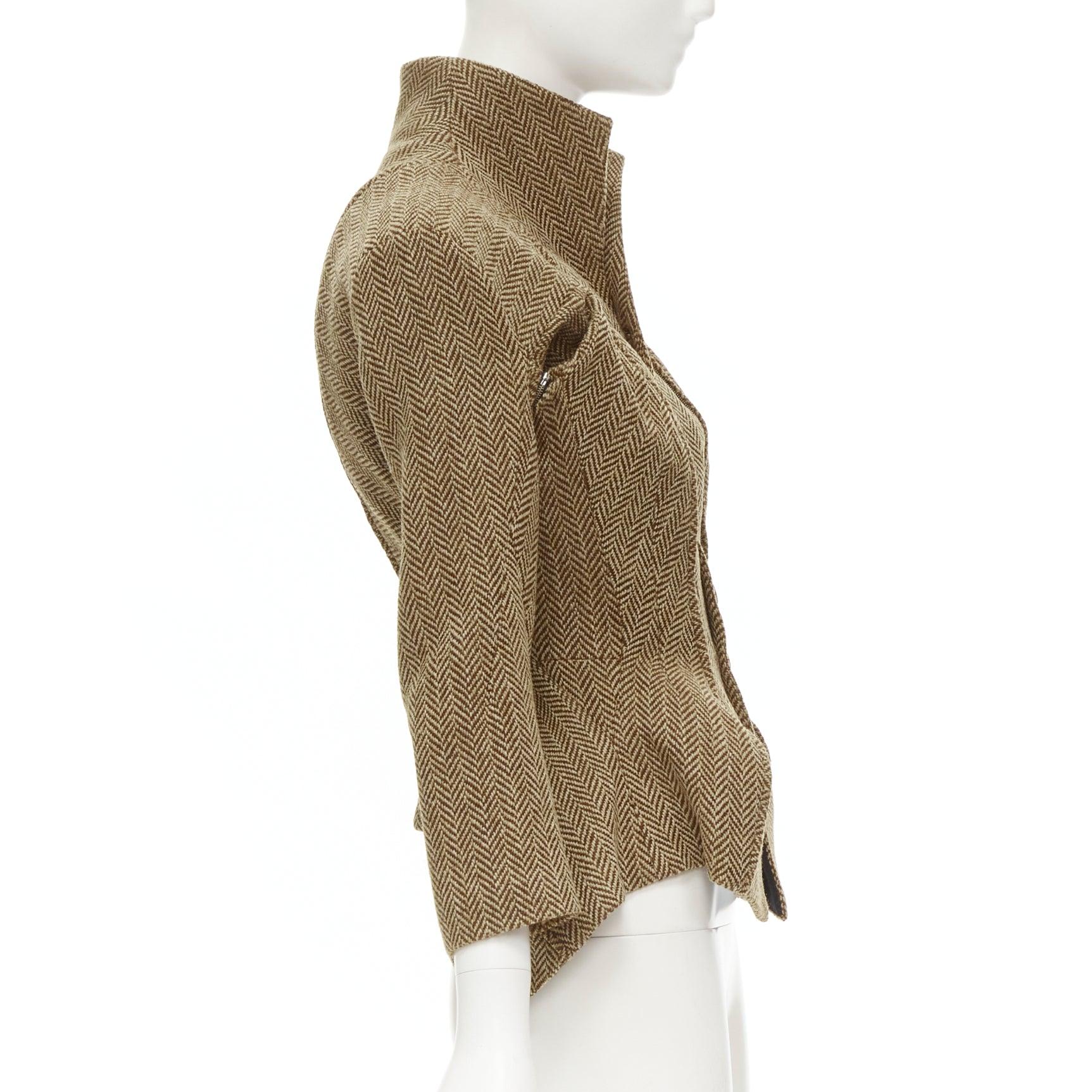 rare JUNYA WATANABE 1999 Runway Vintage tweed transformable jacket skirt set S 1