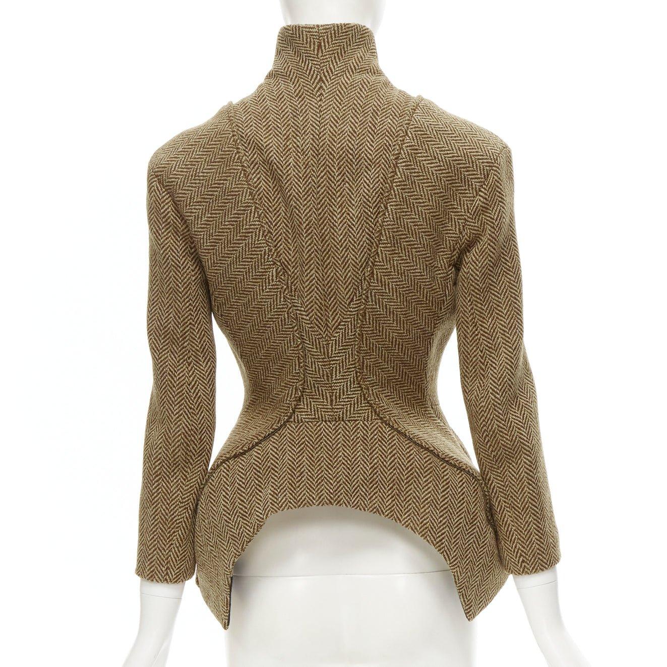 rare JUNYA WATANABE 1999 Runway Vintage tweed transformable jacket skirt set S 2
