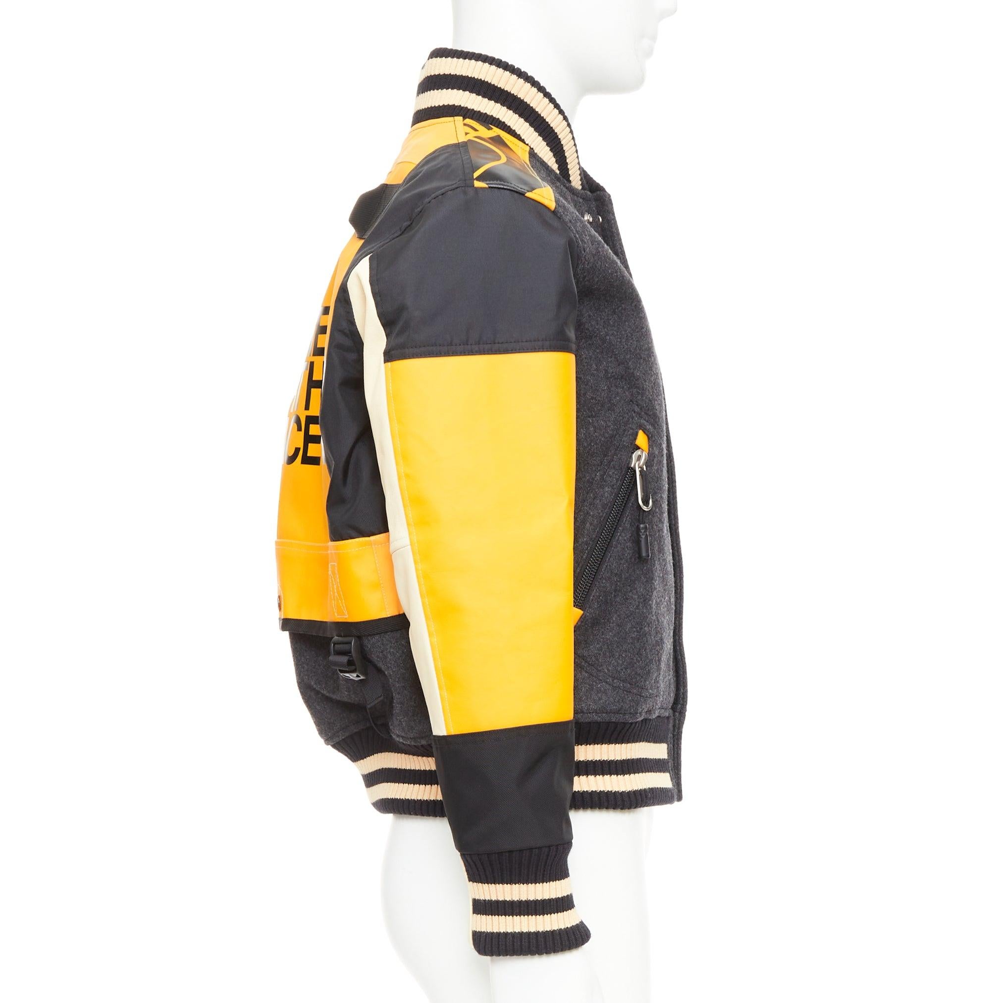 Uomo raro JUNYA WATANabe The North Face 2017 bomber giallo destrutturato XS in vendita