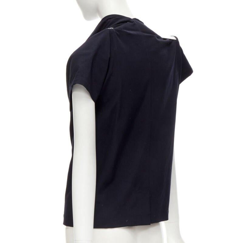 rare JUNYA WATANABE Vintage 1998 Runway silver architectural metal collar top S For Sale 1