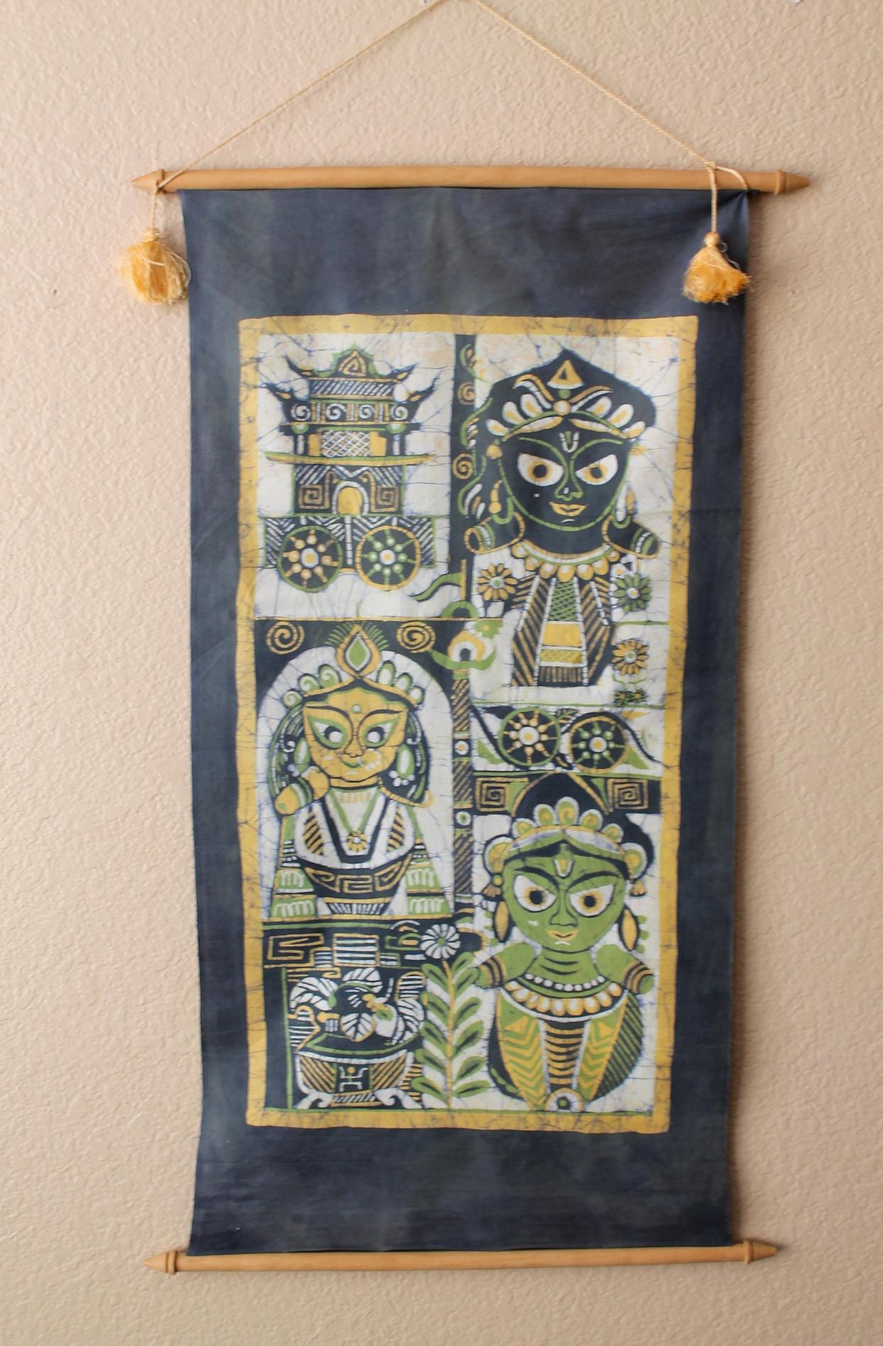 Raro K.K. Laxma Goud Batik. Belle Arti Indiane. Padma Shri. Primo Novecento Moderno in vendita 3
