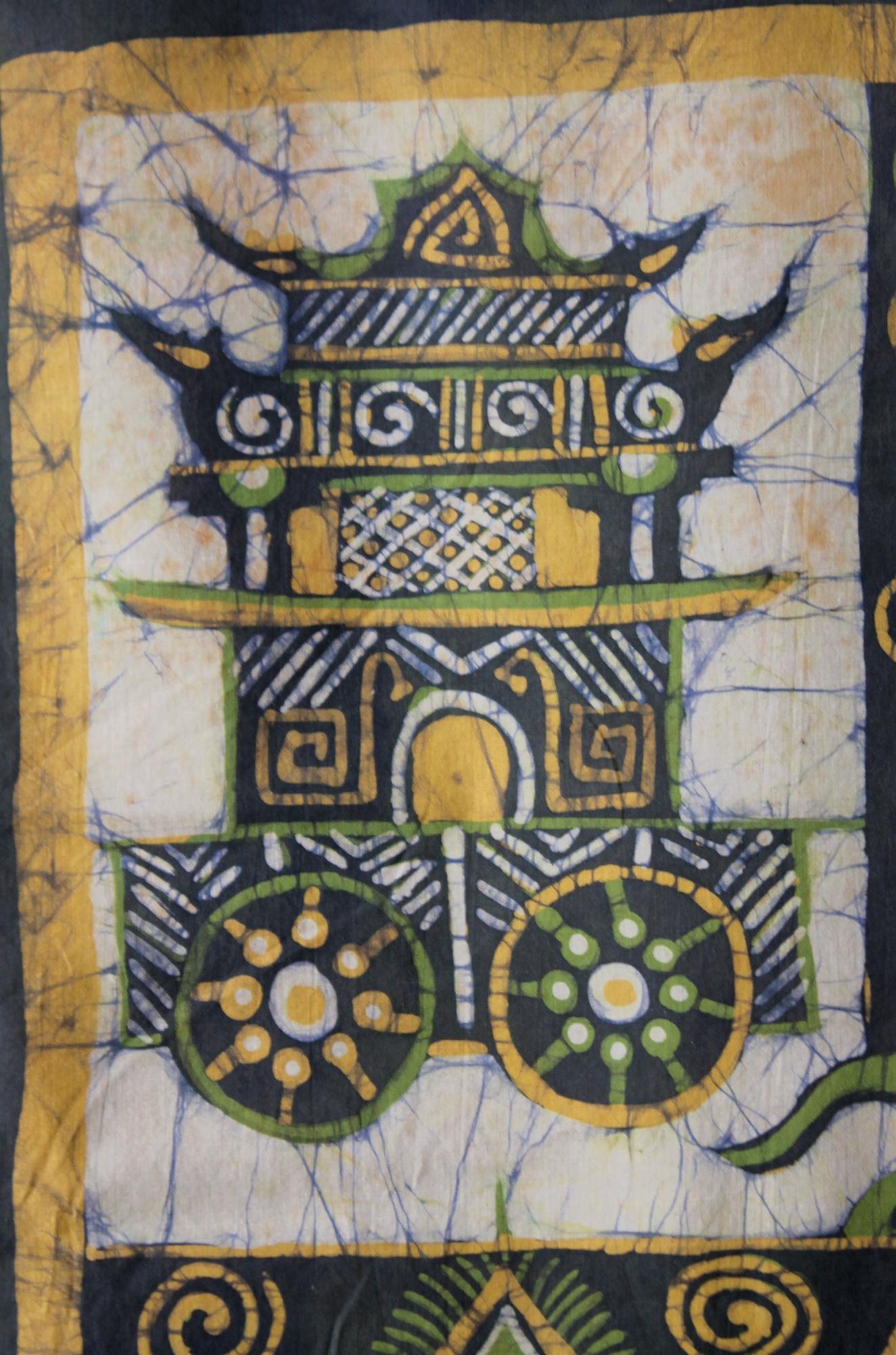 Mid-Century moderno Raro K.K. Laxma Goud Batik. Belle Arti Indiane. Padma Shri. Primo Novecento Moderno in vendita