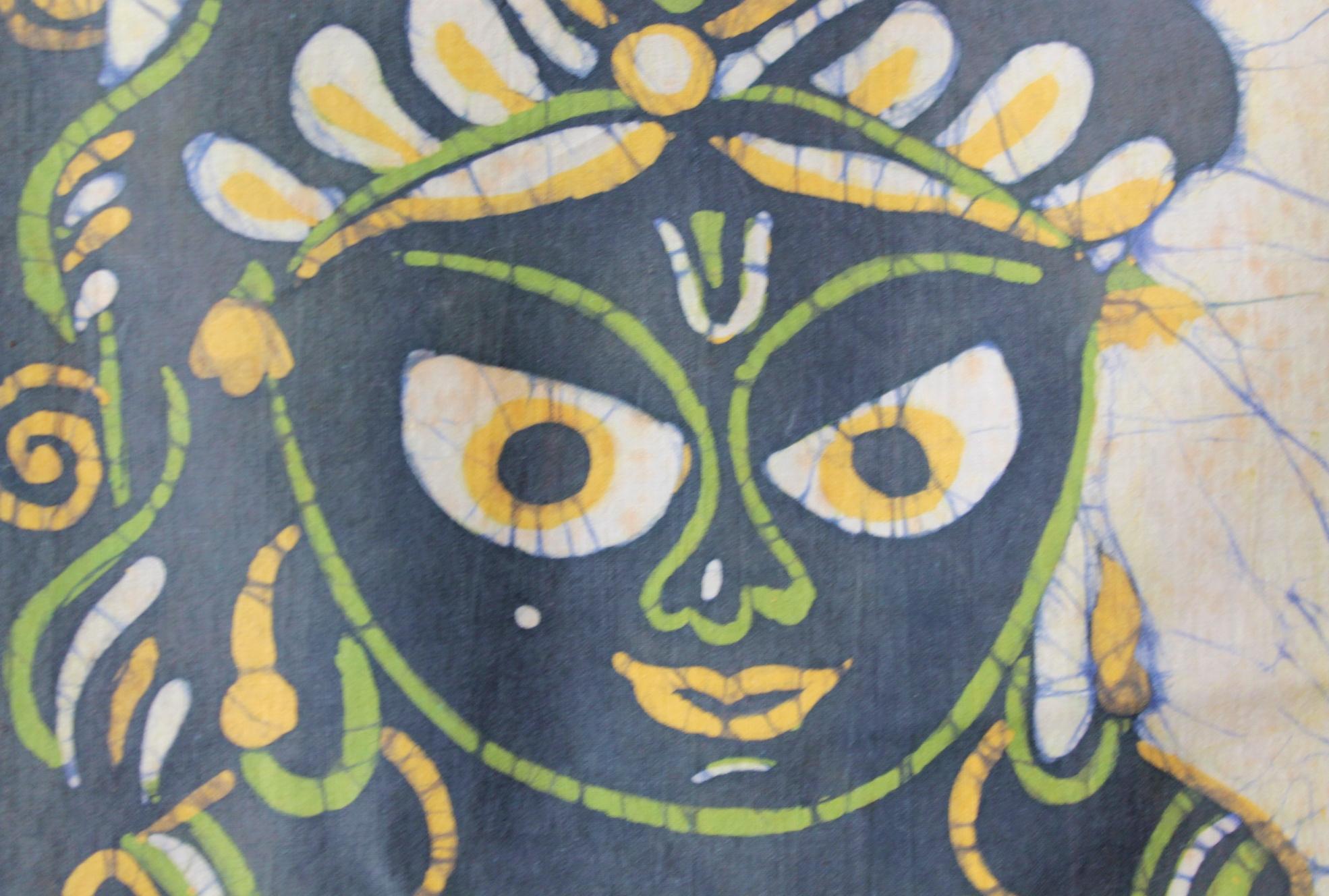 Indiano Raro K.K. Laxma Goud Batik. Belle Arti Indiane. Padma Shri. Primo Novecento Moderno in vendita