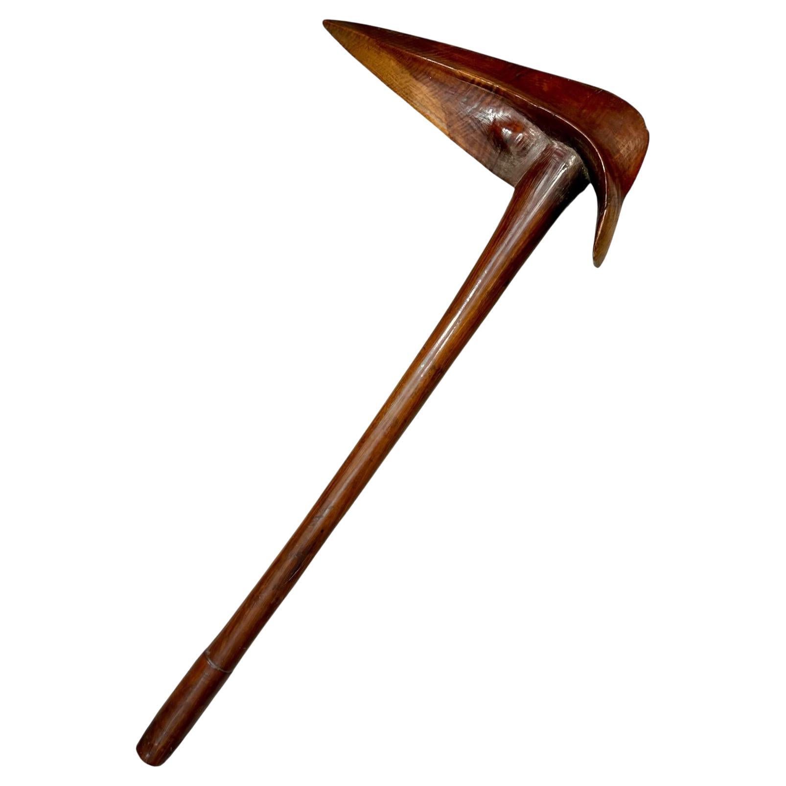 Rare Kanak "kagu" Wooden Bird Beak Puzzle, New Caledonia, 19th Century