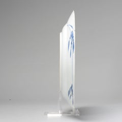 Seltener chinesischer Porzellanteller aus der Kangxi-Periode mit Ox und Figurenlandschaft