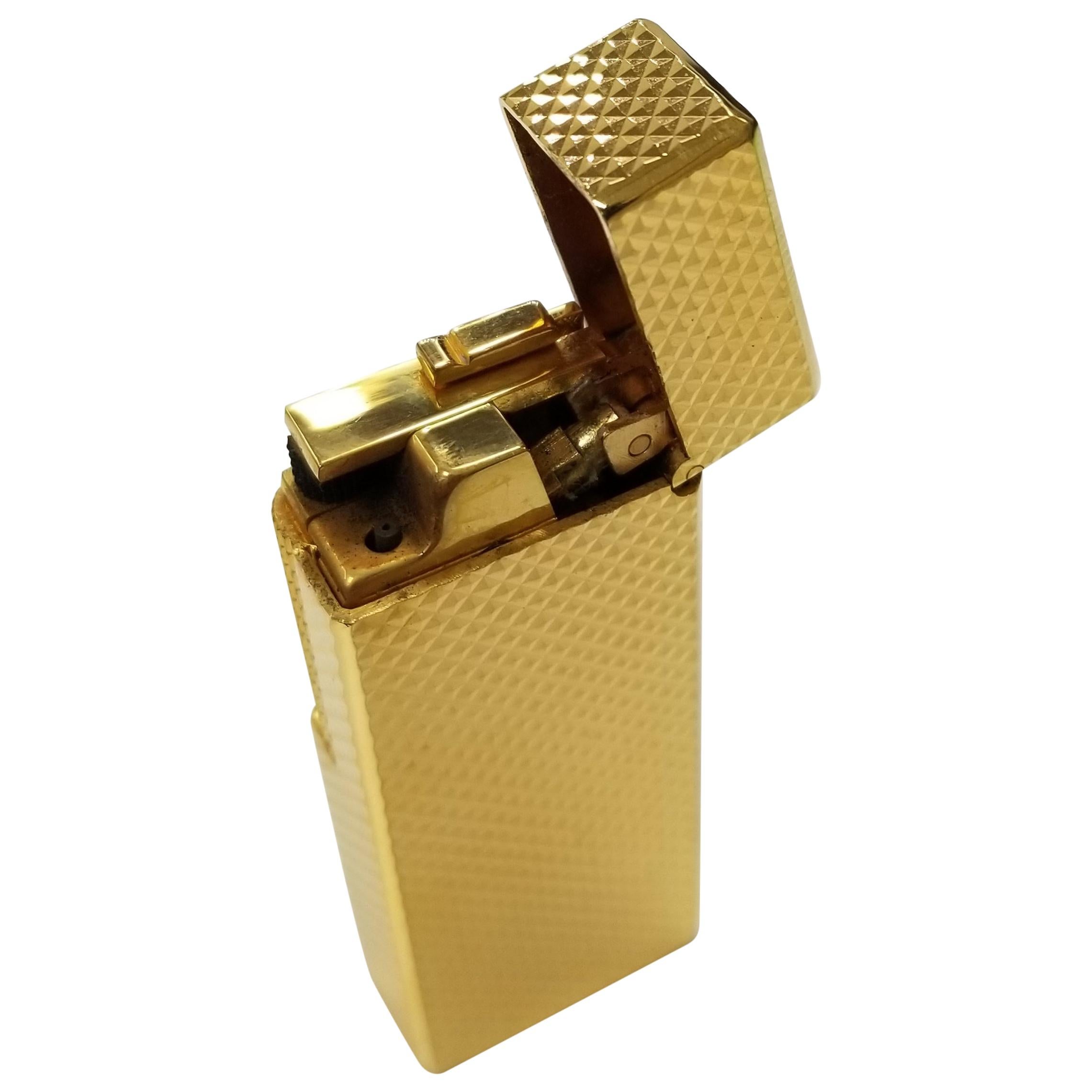 "Rare" Kardan Maruman Deluxe 22 Karat Gold-Plated Cigarette Lighter, Never Used