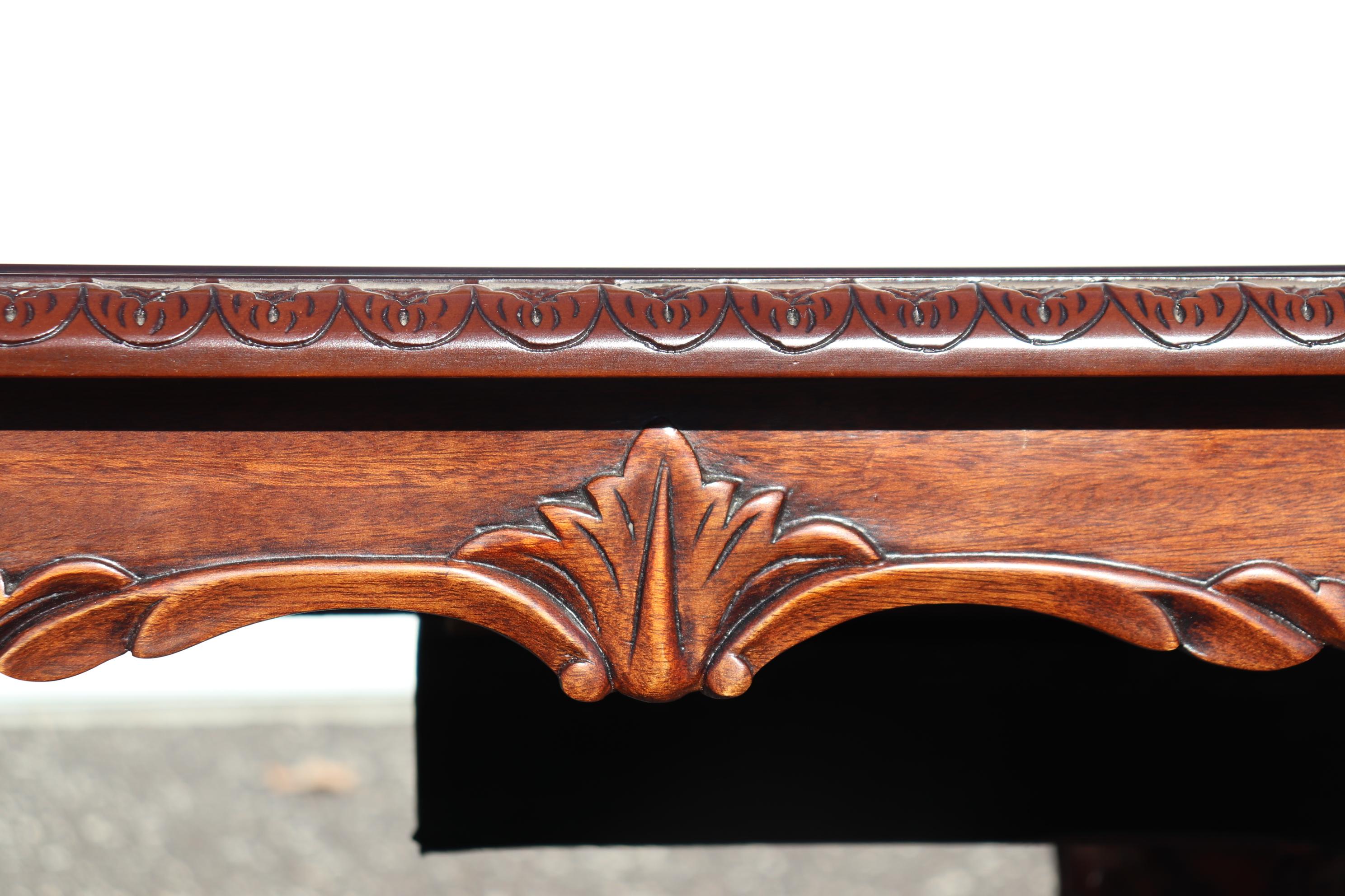 Rare Karges Mahogany Triple Pedestal Chippendale Ball and Claw Dining Table 5