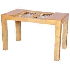 Rare Karl Springer Backgammon Table