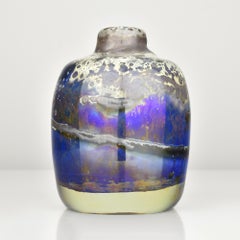 Rare Karl Wiedmann Unikat Studio Art Glass Vase for Gral Glas, 1979