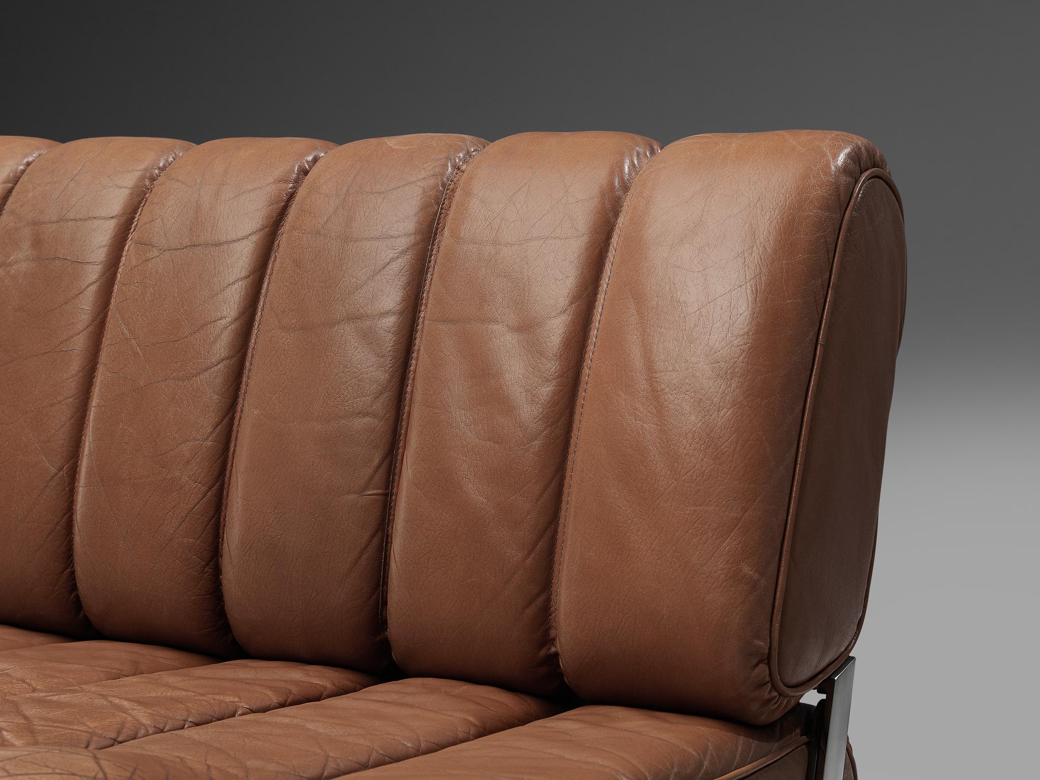 Rare Karl Wittmann Sofa in Cognac Leather 3