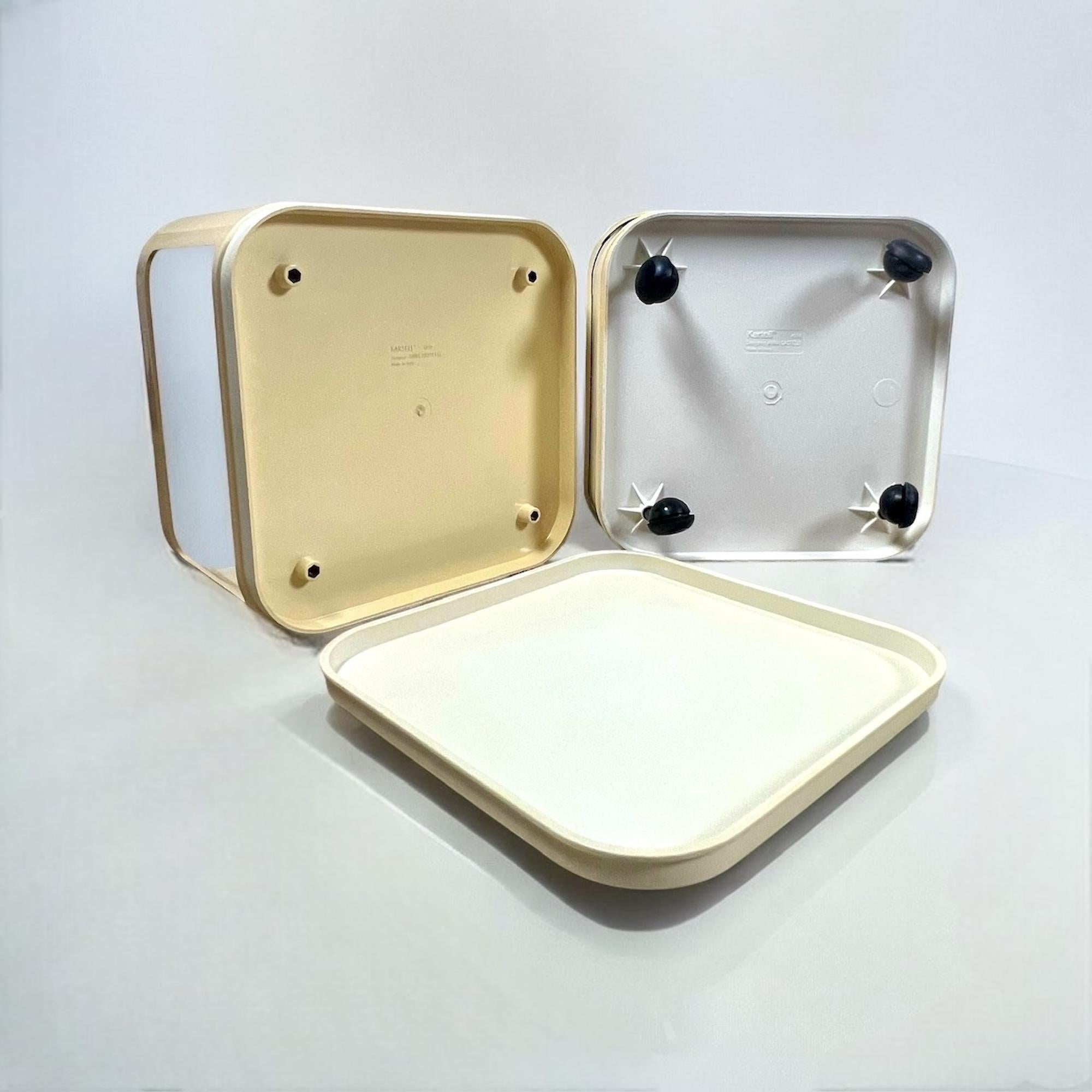 Rare Kartell Componibili Modules Laundry Bin and Storage Box Anna Castelli 1960s 6