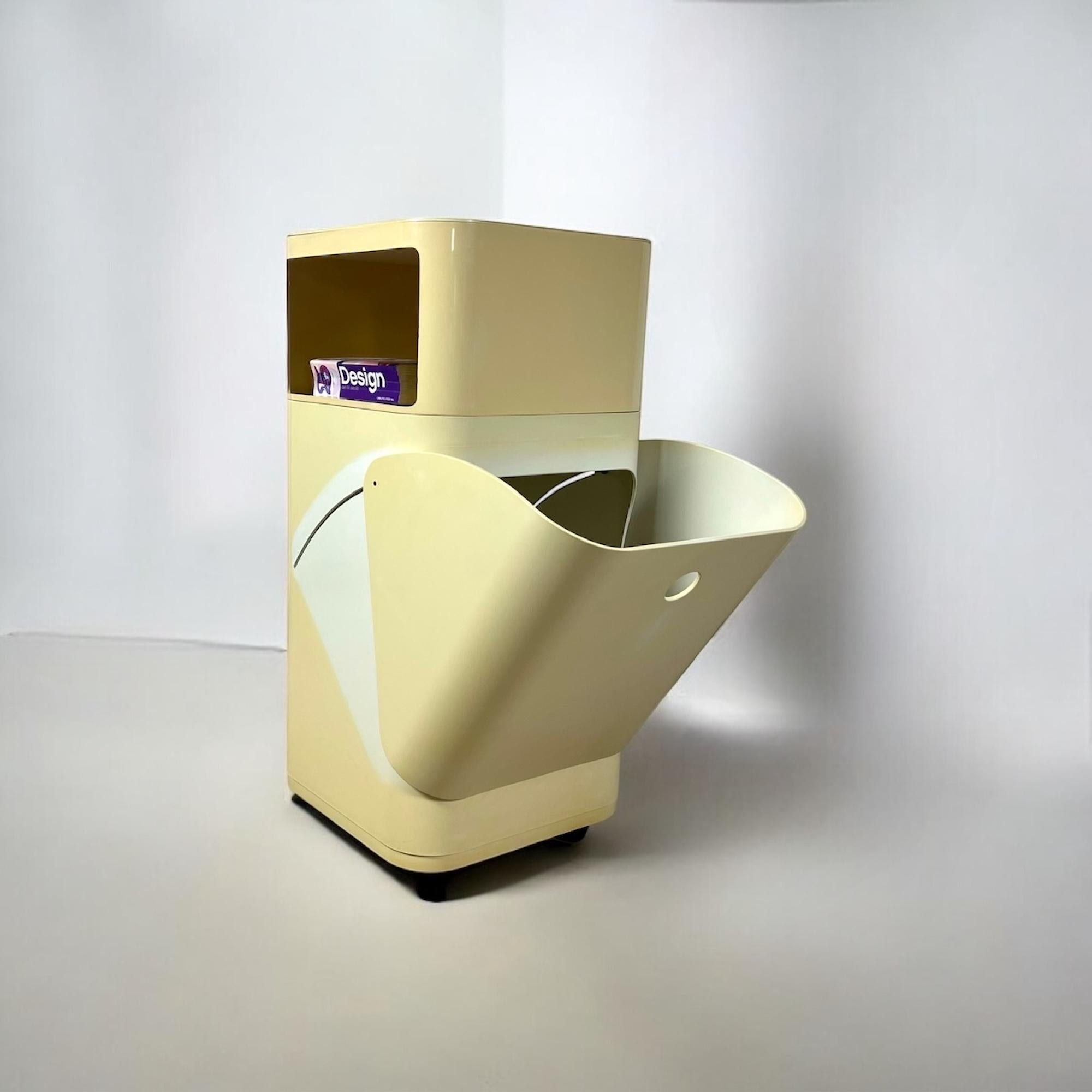 Mid-20th Century Rare Kartell Componibili Modules Laundry Bin and Storage Box Anna Castelli 1960s